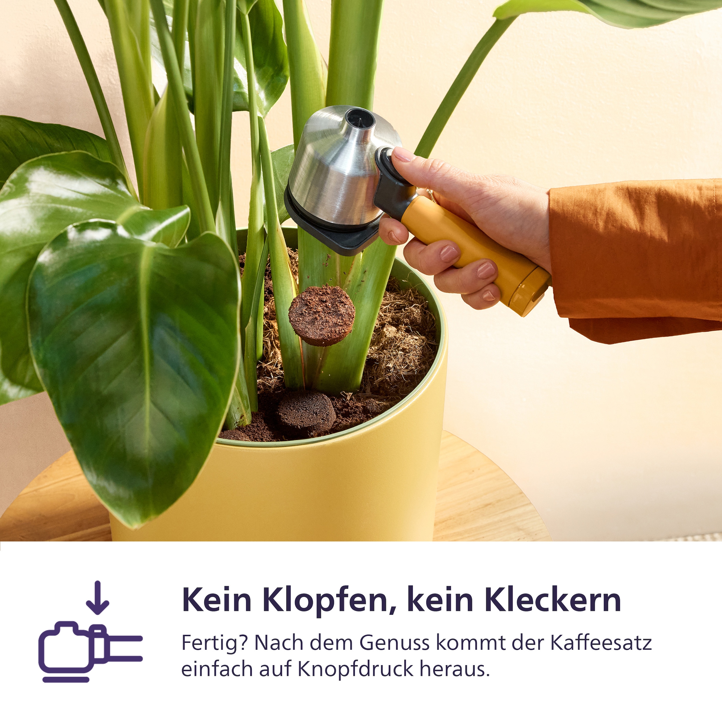 PHILIPS baristina Espressomaschine »mit Bean swap BAR320/00 mit Mahlwerk für ganze Bohnen«, Dualer Bohnenbehälter, Naturweiß​