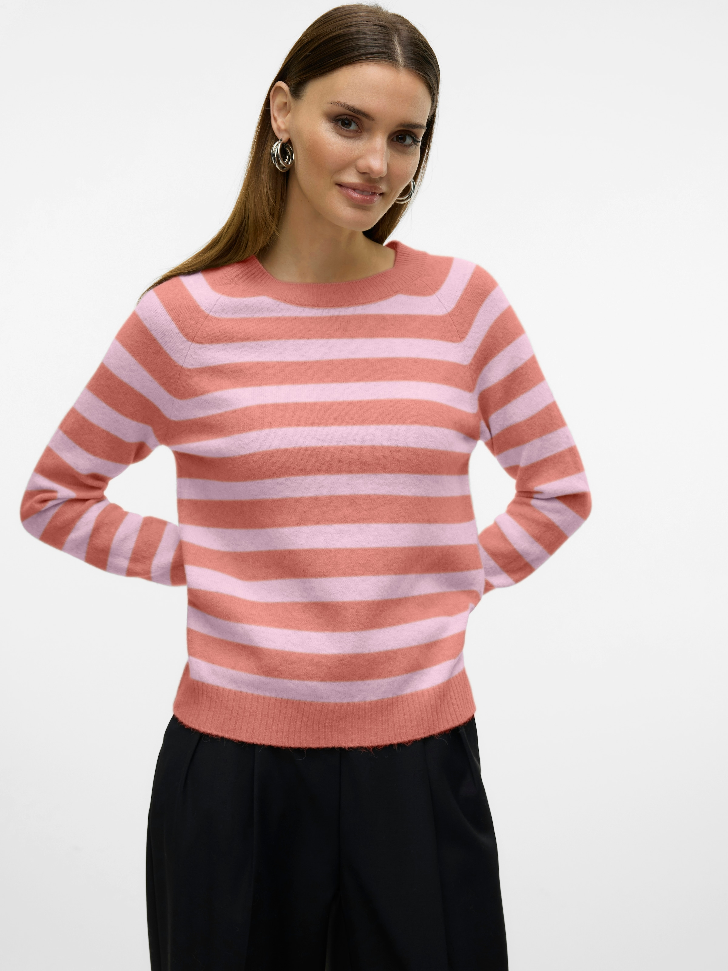 Vero Moda Rundhalspullover »VMDOFFY LS O-NECK BLOUSE GA NOOS«