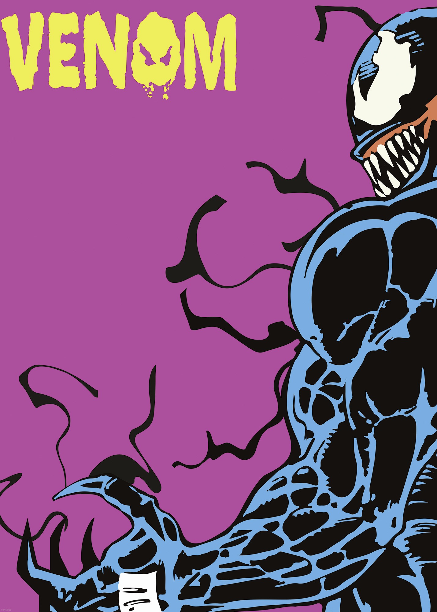 Komar Wandbild »Marvel Venom Colourful Stare«, Disney, (Set, 1 St.), 50 x 70 cm (Breite x Höhe) - Kinderzimmer, Dekoration