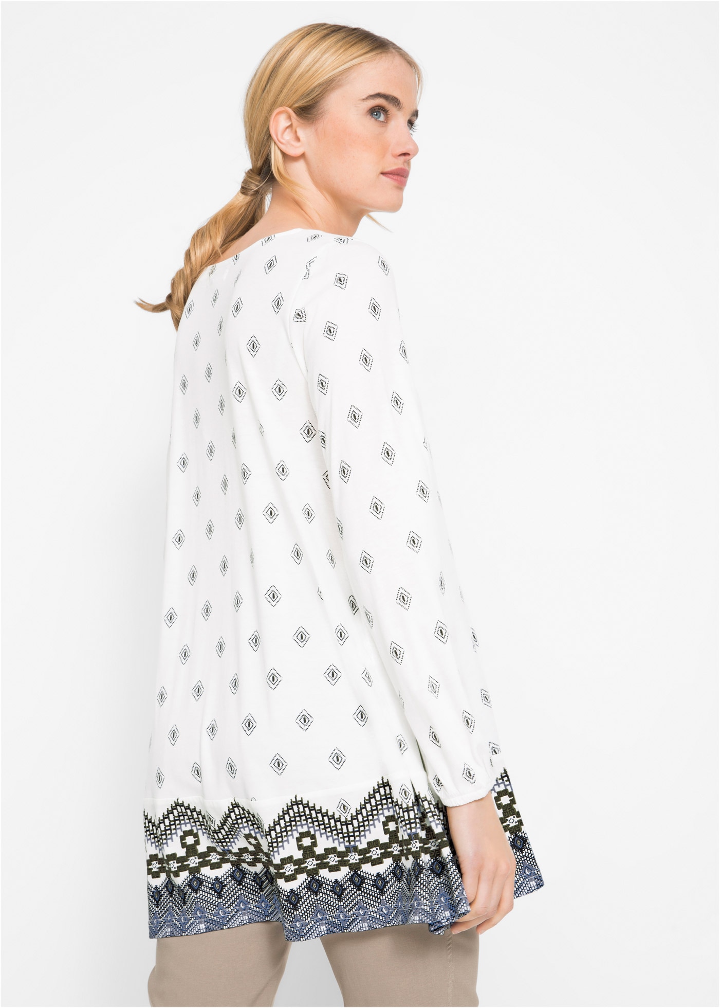 bonprix Tunikashirt »Shirt-Tunika aus Baumwoll-Viskose-Mix«, Shirt-Tunika aus Baumwoll-Viskose-Mix
