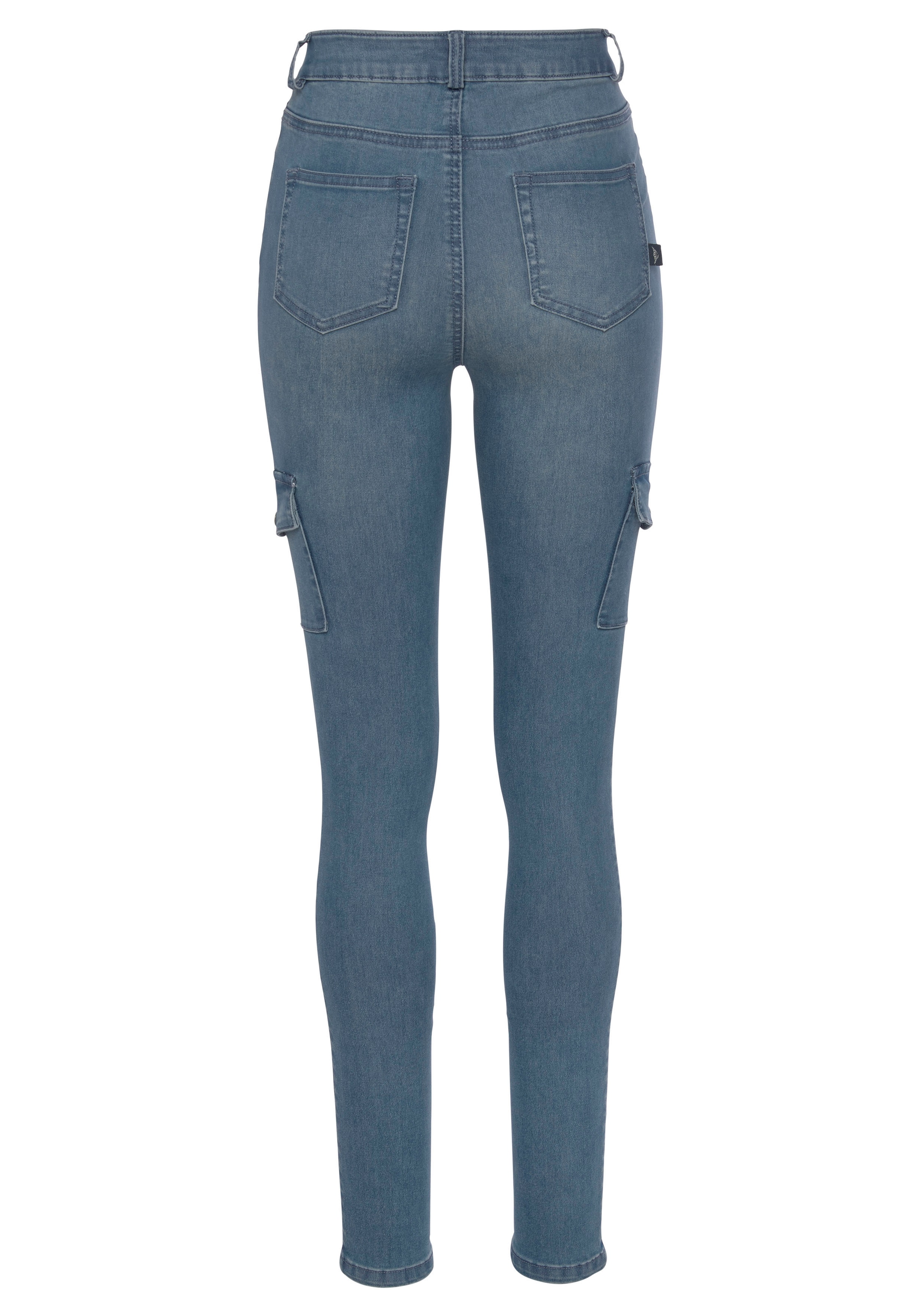 Arizona Skinny-fit-Jeans »Ultra Stretch«, High Waist mit Cargotaschen