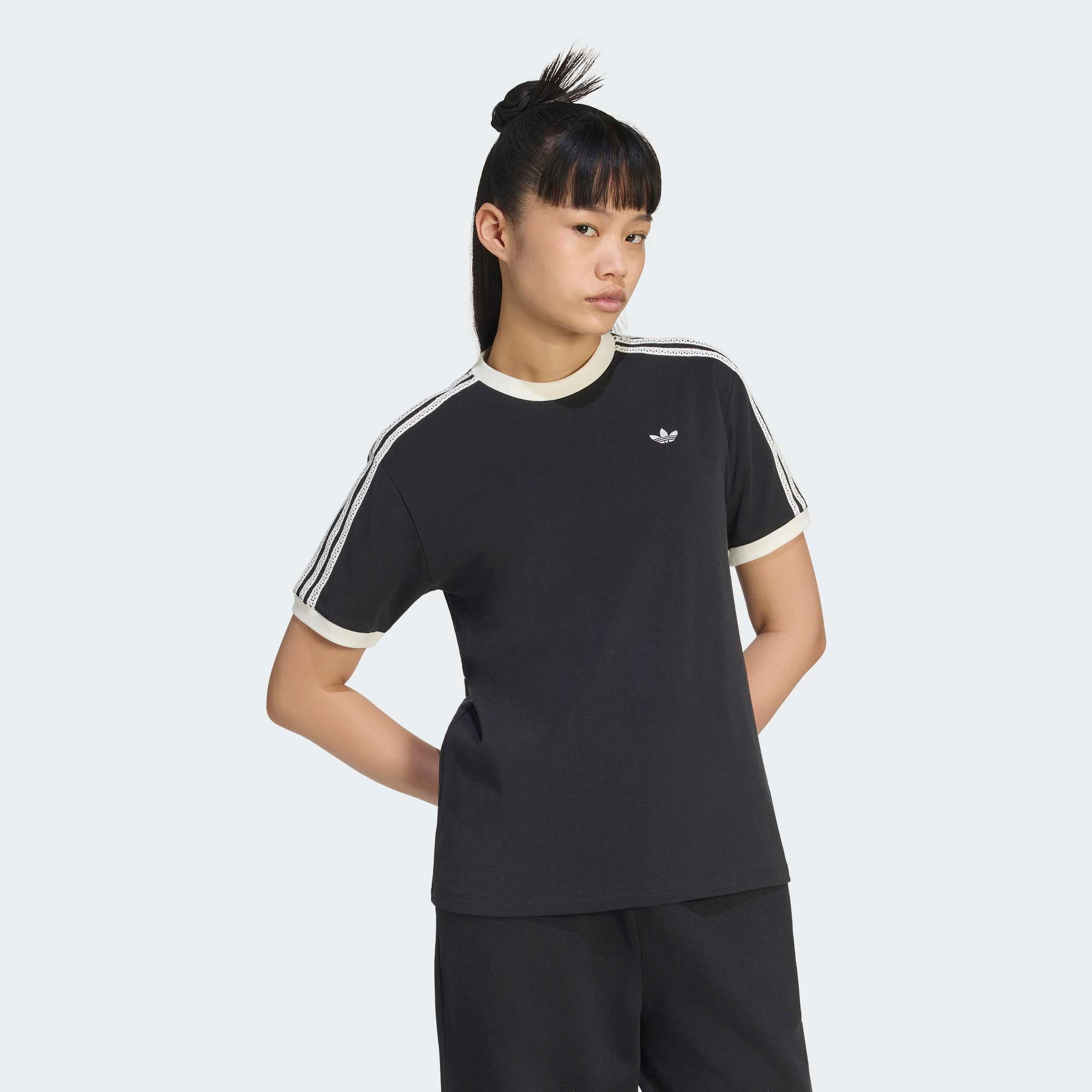 adidas Originals T-Shirt »ADIDAS ORIGINALS SUMMER GLOW ADVANCED 3-STREIFEN« mit sportlichem Stil, Rundhalsausschnitt, in normaler Länge