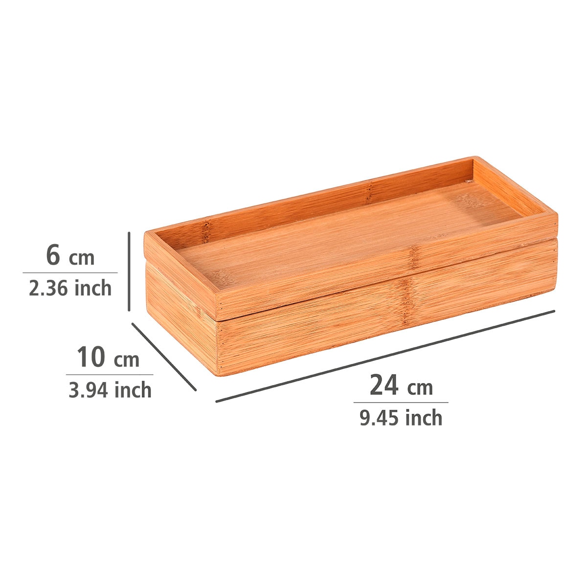 WENKO Aufbewahrungsbox »Terra«, (1 St.), mit Deckel und schmaler Ablage