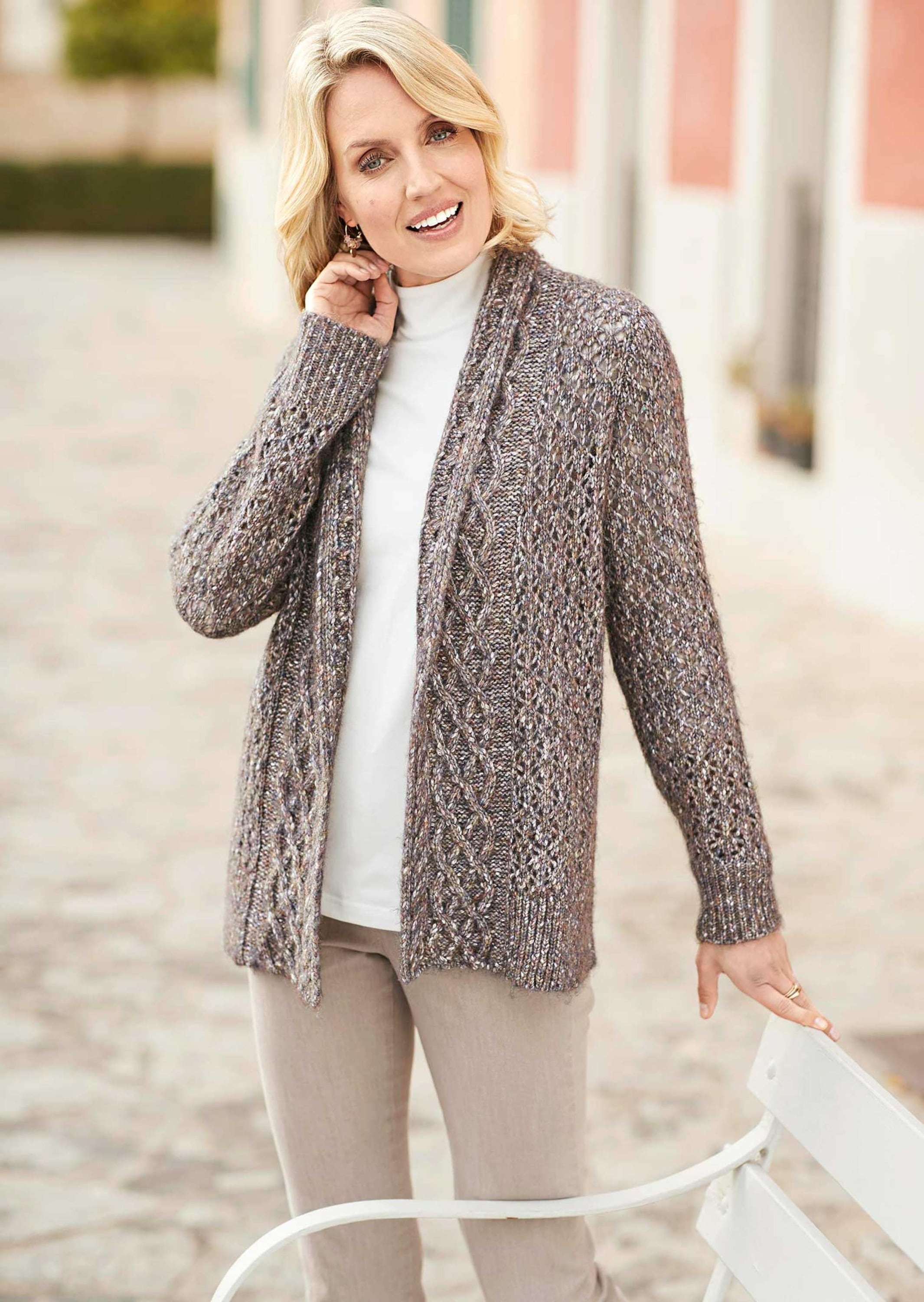 GOLDNER Strickjacke »Trageangenehme offene Strickjacke«