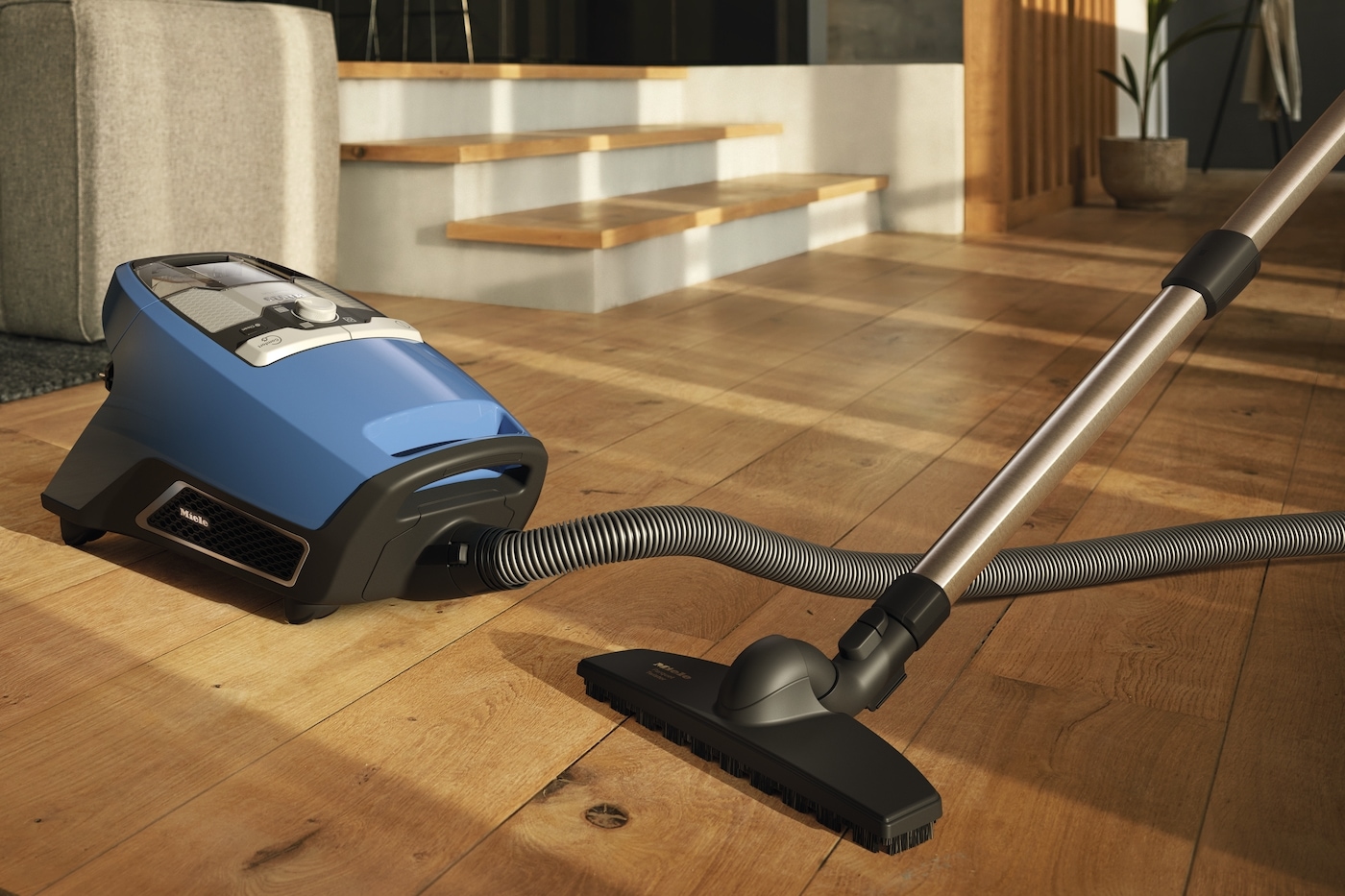 Miele Bodenstaubsauger »Blizzard CX1 Parquet«, 890 W, beutellos, Techblau