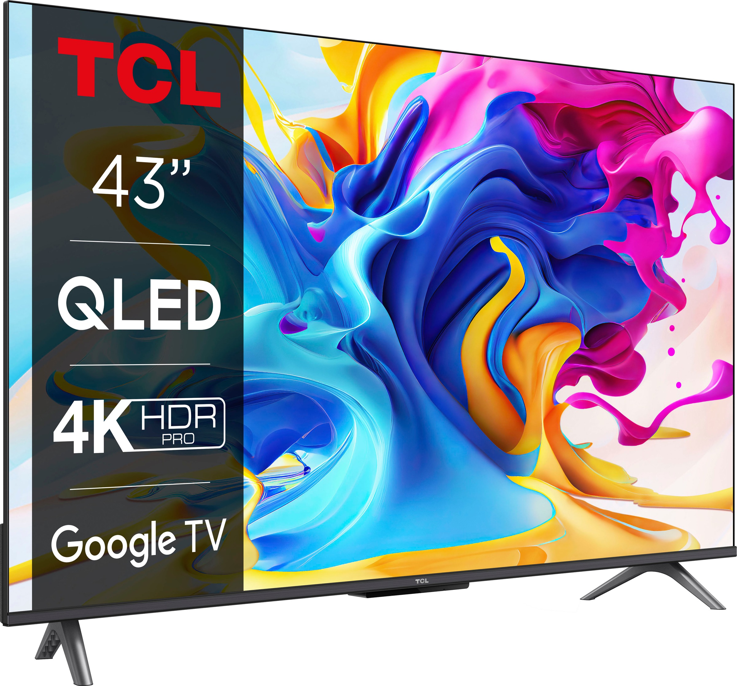TCL QLED-Fernseher »43C643«, 108 cm/43 Zoll, 4K Ultra HD, Google TV