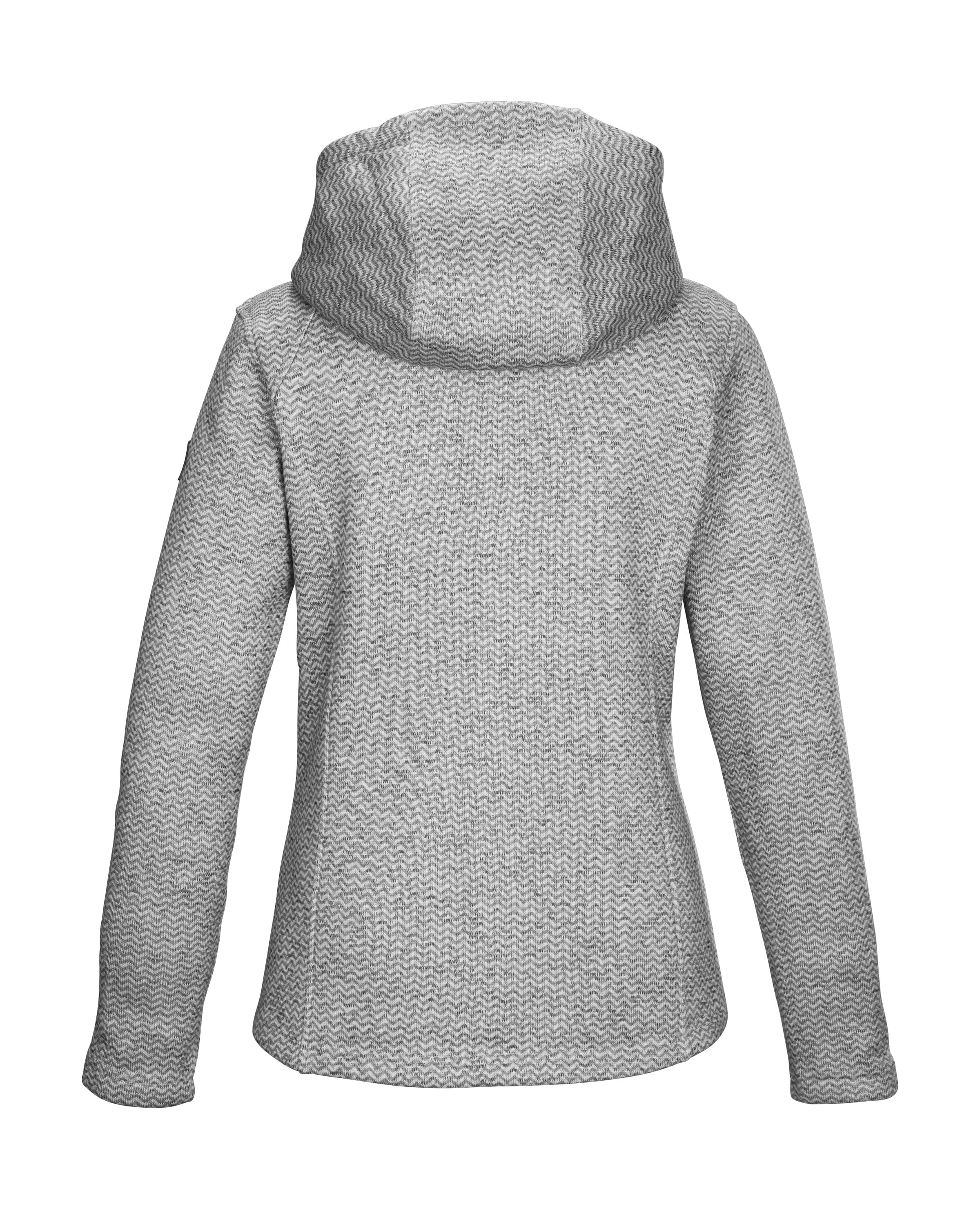 Killtec Fleecejacke »KOW 5 WMN KNTFLC JCKT« Strickfleecejacke mit verstellbarer Kapuze und Kinnschutz