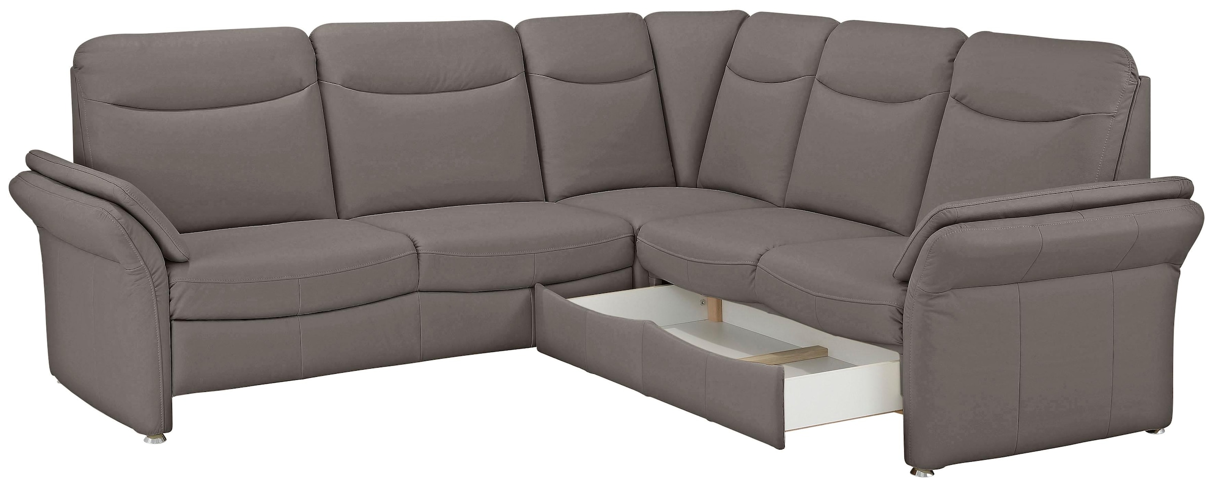 Home affaire Ecksofa »Tahoma L-Form«, mit Armlehnfunktion, wahlweise Bettfunktion, Schublade, Relaxfunktion