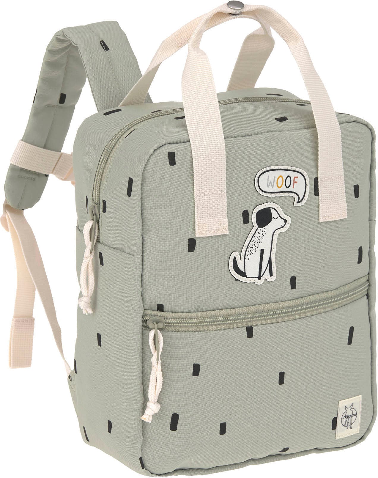 Kinderrucksack »Happy Prints, Mini Square Backpack, Light Olive«