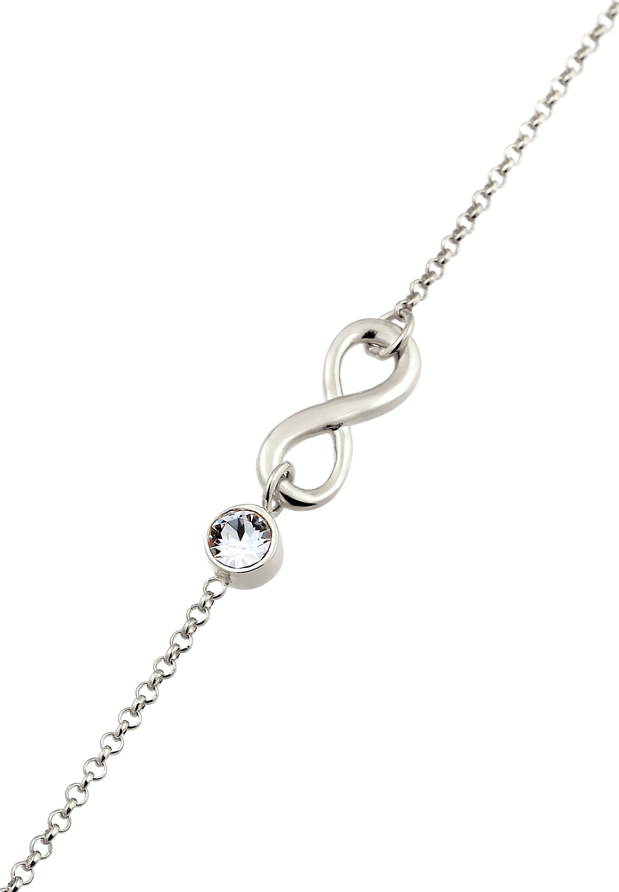 Elli Armkette »Armband Unendlichkeit Infinity 925 Sterling Silber, mit Kristallen von Swarovski®«