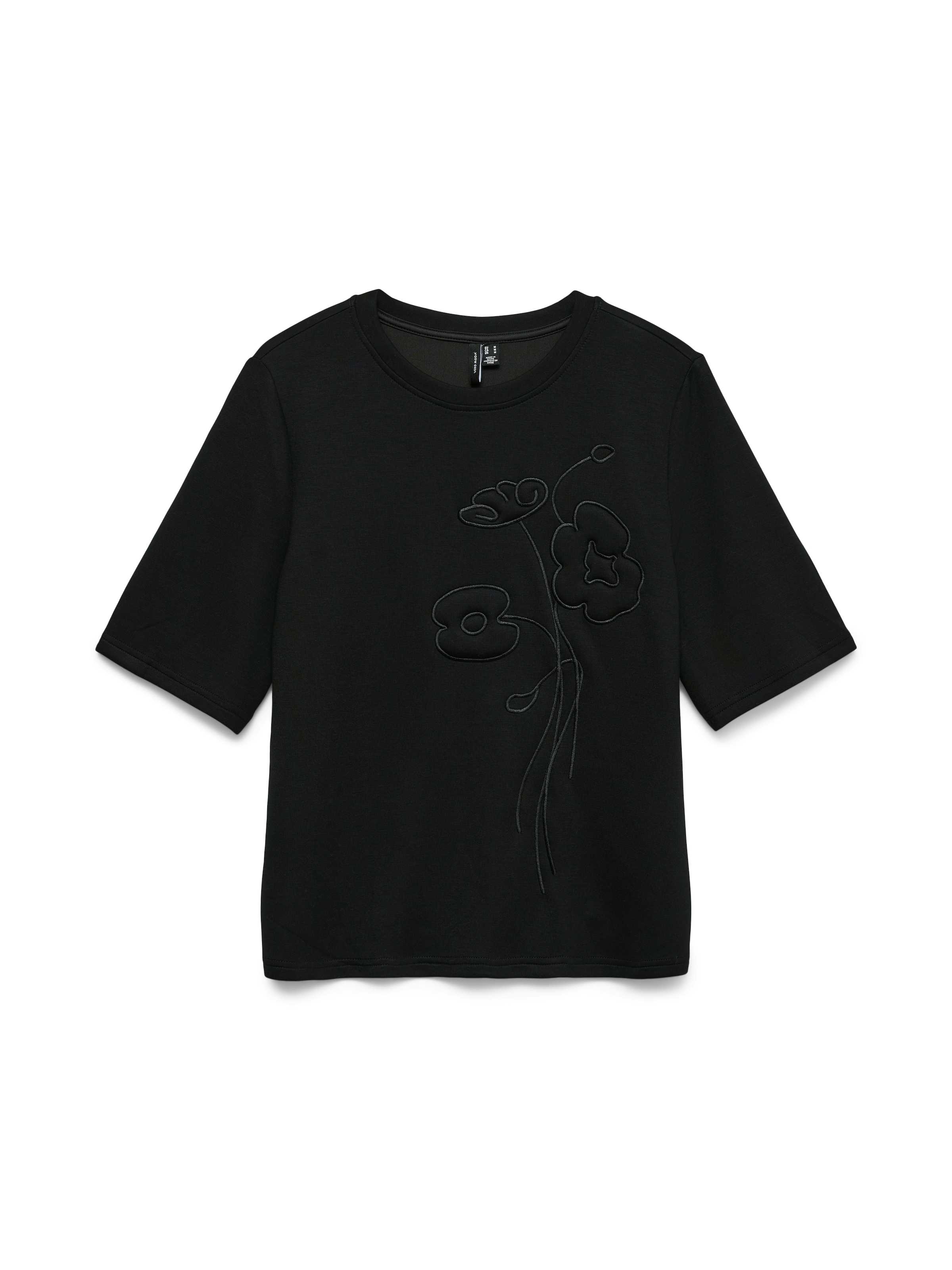 Vero Moda Kurzarmshirt »VMHALI SS EMBROIDERY TOP JRS« Viskosemischung