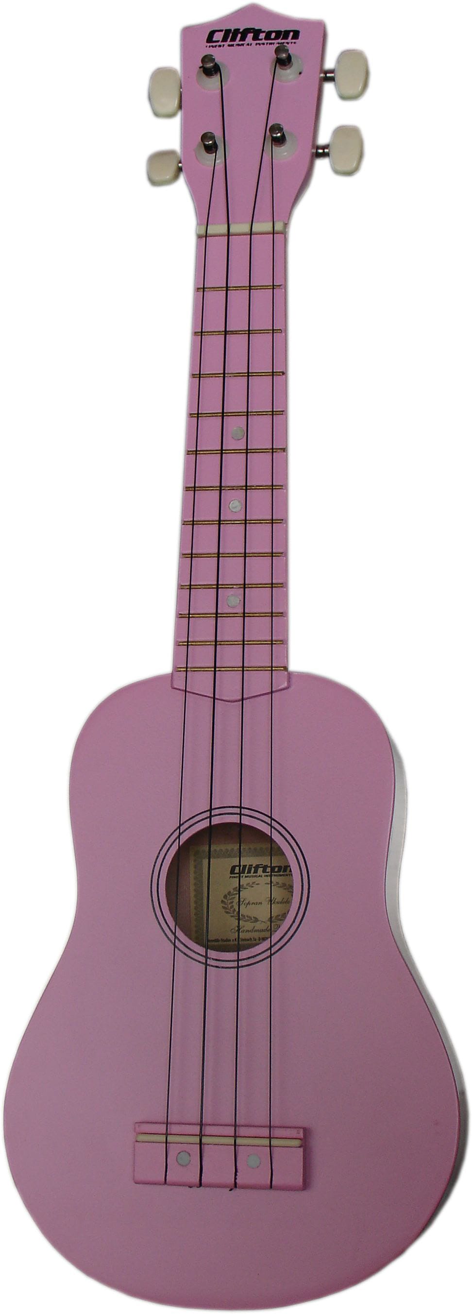 Clifton Ukulele »Sopran Ukulele mit Buch und CD, rosa«