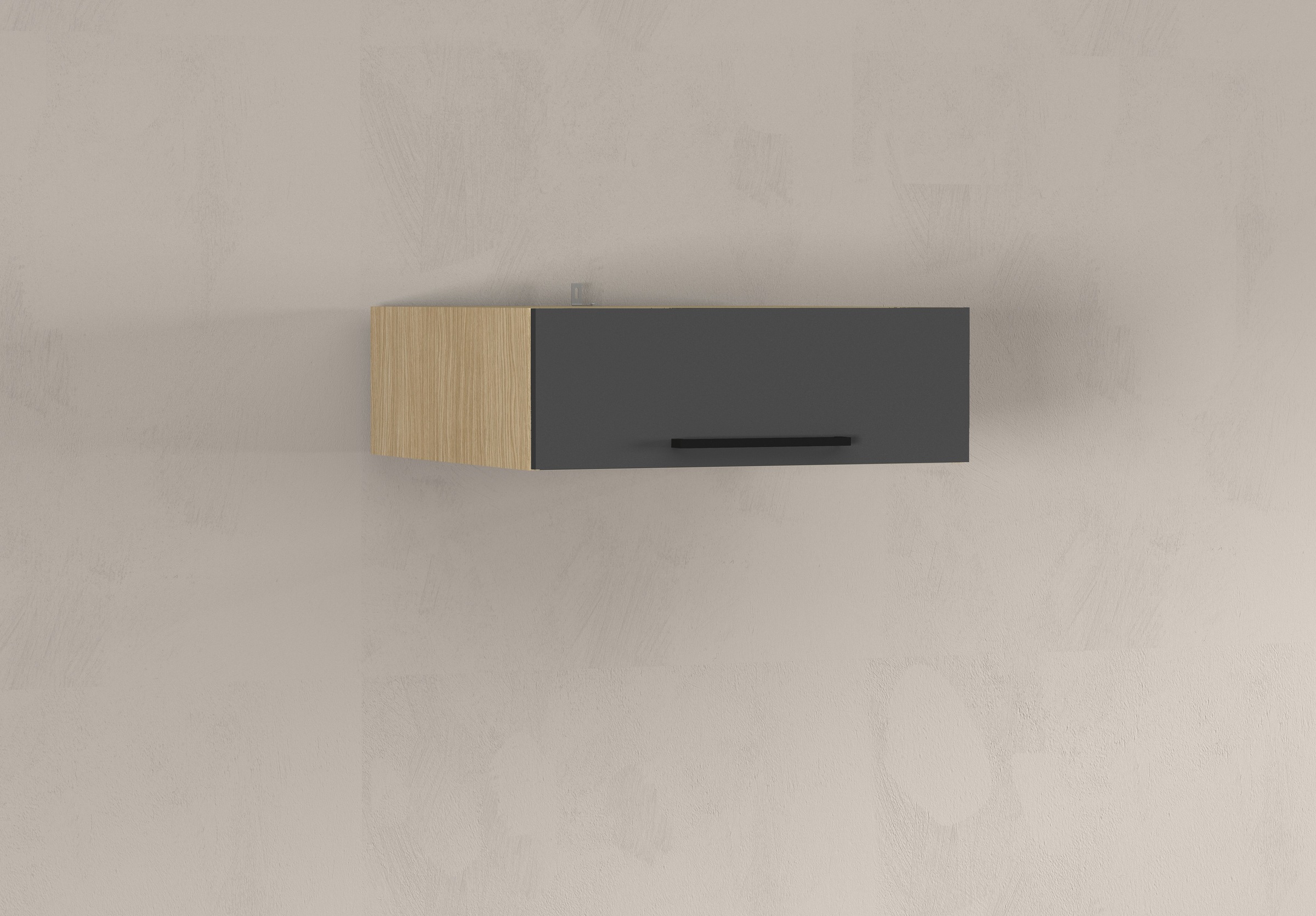 KOCHSTATION Aufsatzschrank »Luna, Hängeschrank, Küchenhängeschrank, Made in Italy« B/T/H: 60×60×20 cm, zusätzlicher Stauraum über der Arbeitsfläche