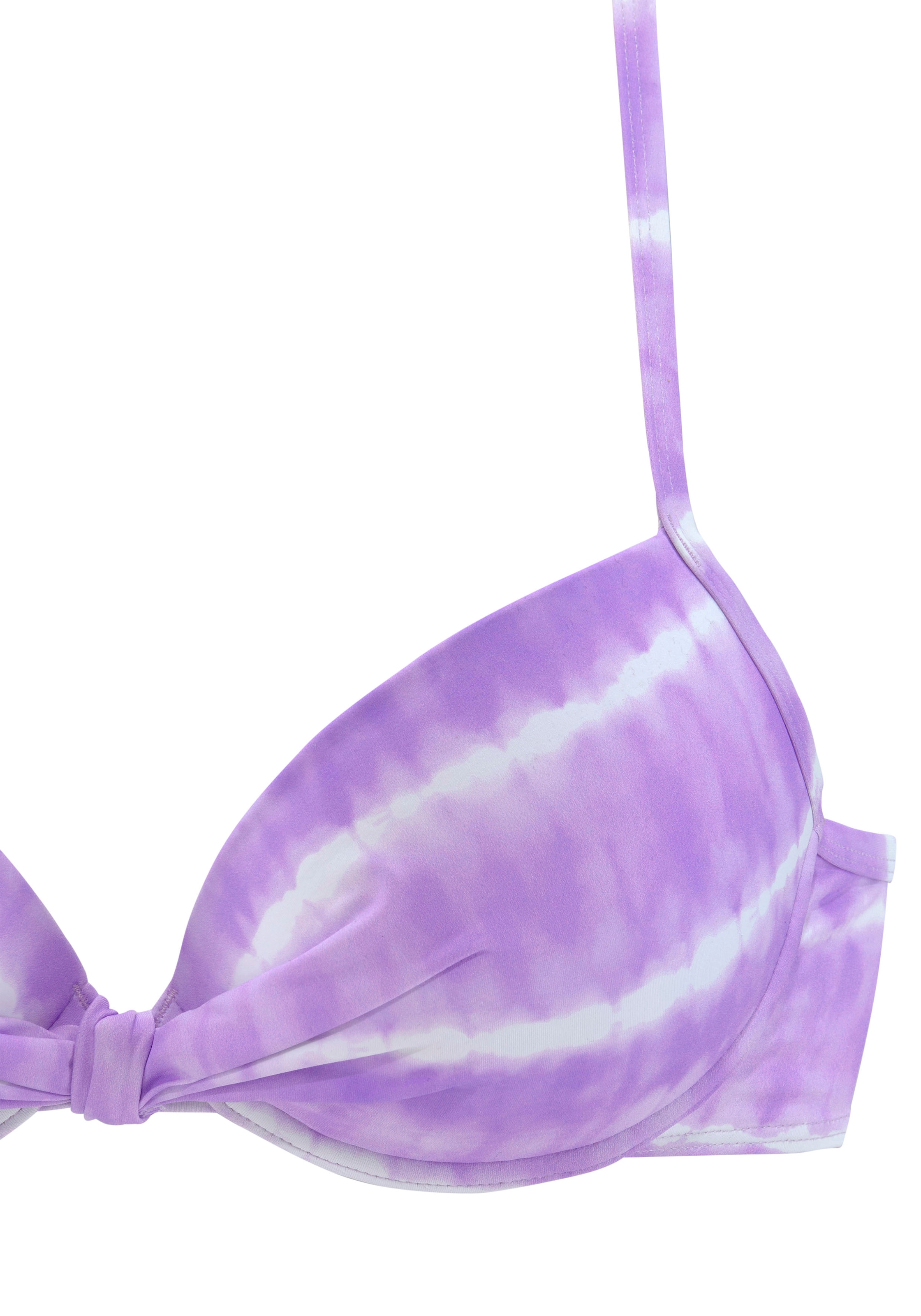 s.Oliver Bügel-Bikini-Top »Enja«, mit wattierten Cups und Batikdruck