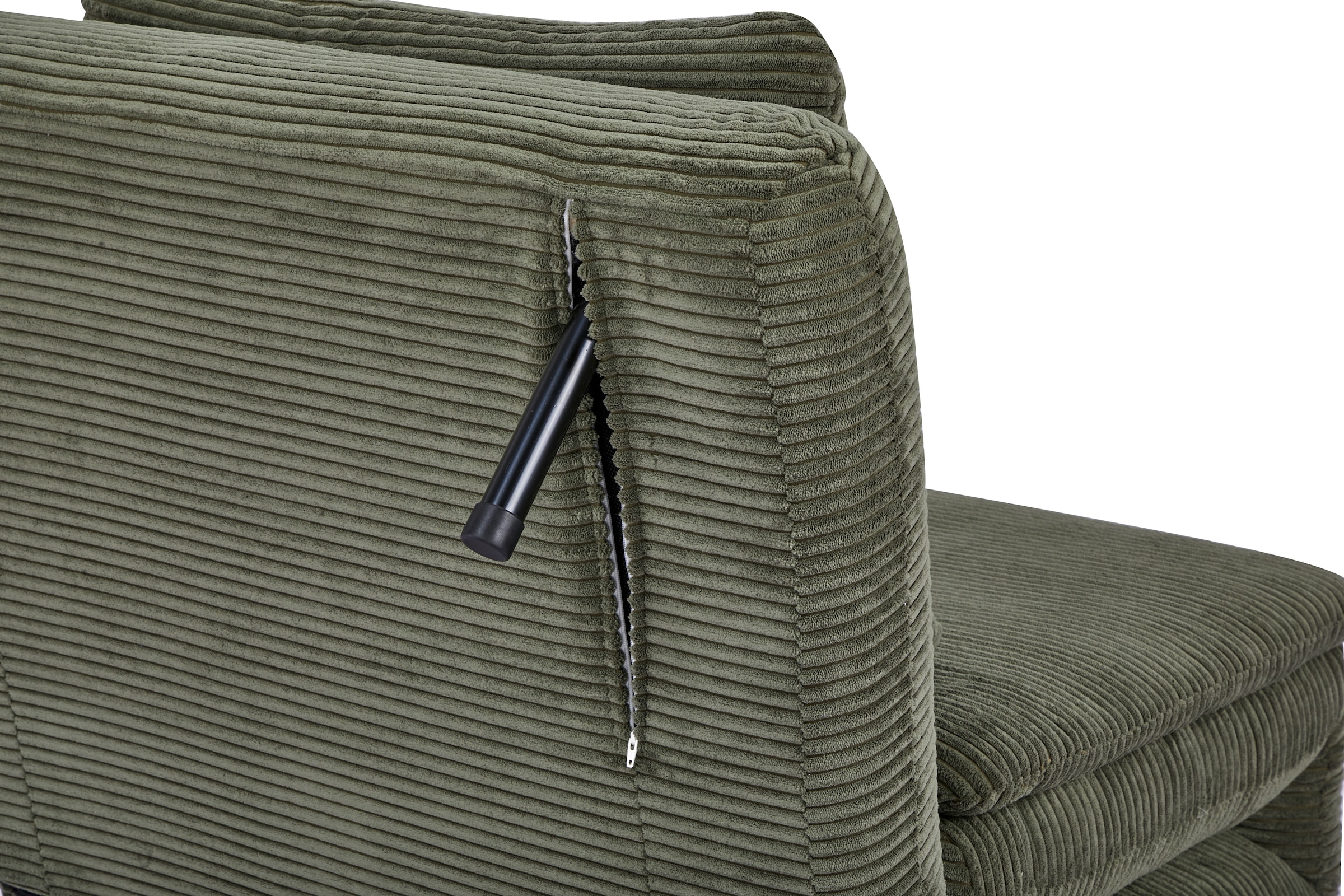 INOSIGN Sessel »AINSLEY«, wandelbar zum Gästebett, Schlafsofa, Webstoff u. Cord-Bezug