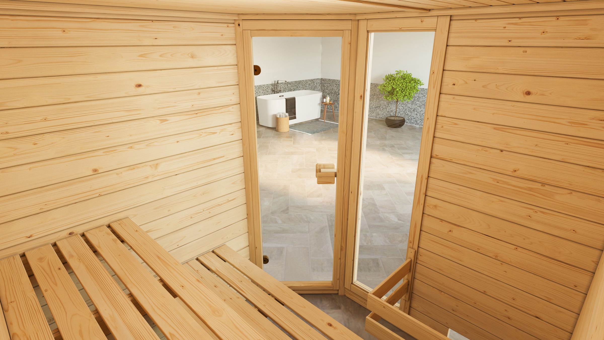 weka Sauna »Valida«, 7,5 kW Bio-Ofen mit digitaler Steuerung