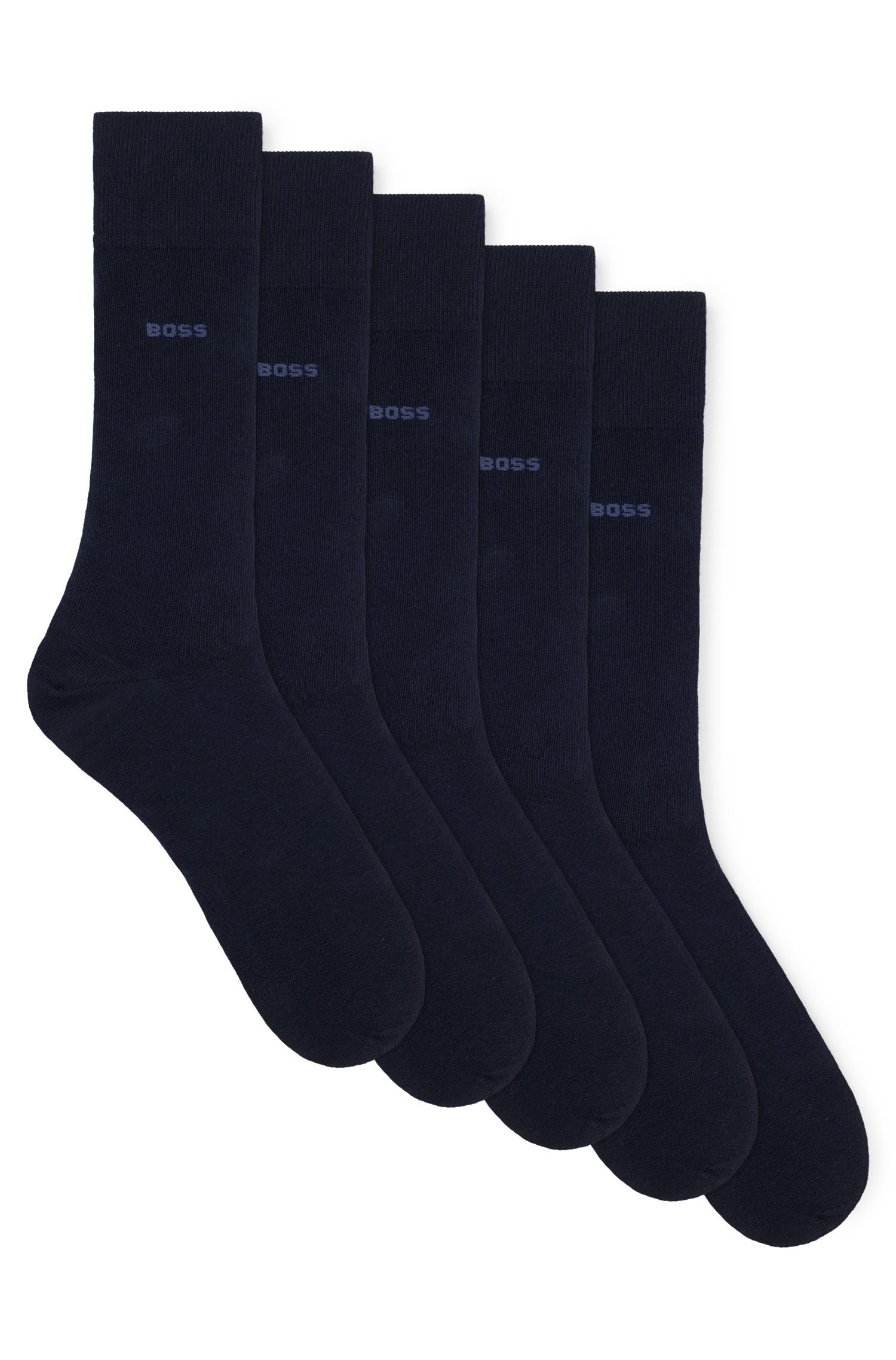 Businesssocken »5P RS Uni Col CC«, (Packung, 5 Paar, 5er), mit BOSS Schriftzug