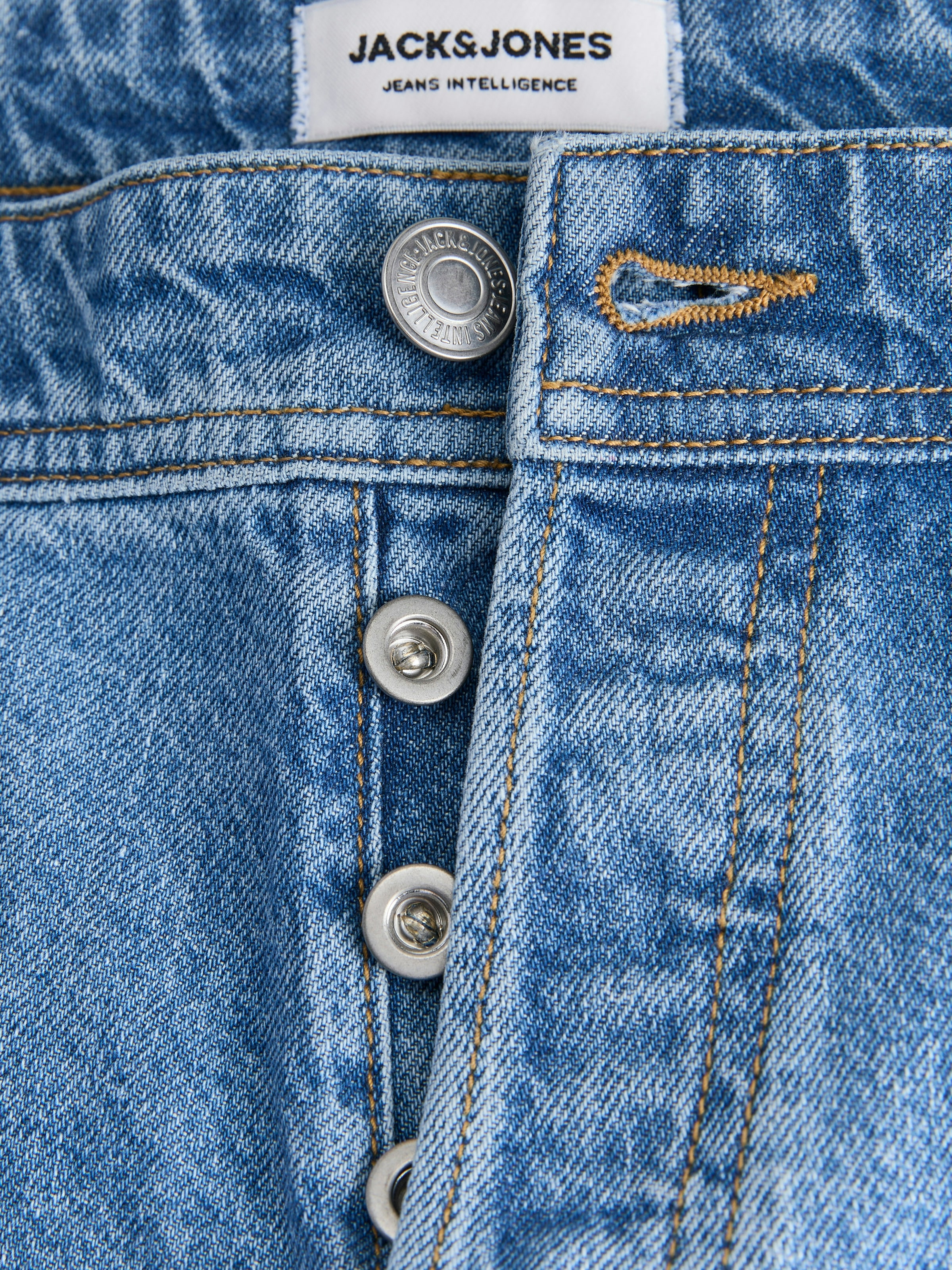 Jack & Jones Relax-fit-Jeans »JJIEDDIE mit hoher Taille und lockerer Passform« Baumwolle, relax fit