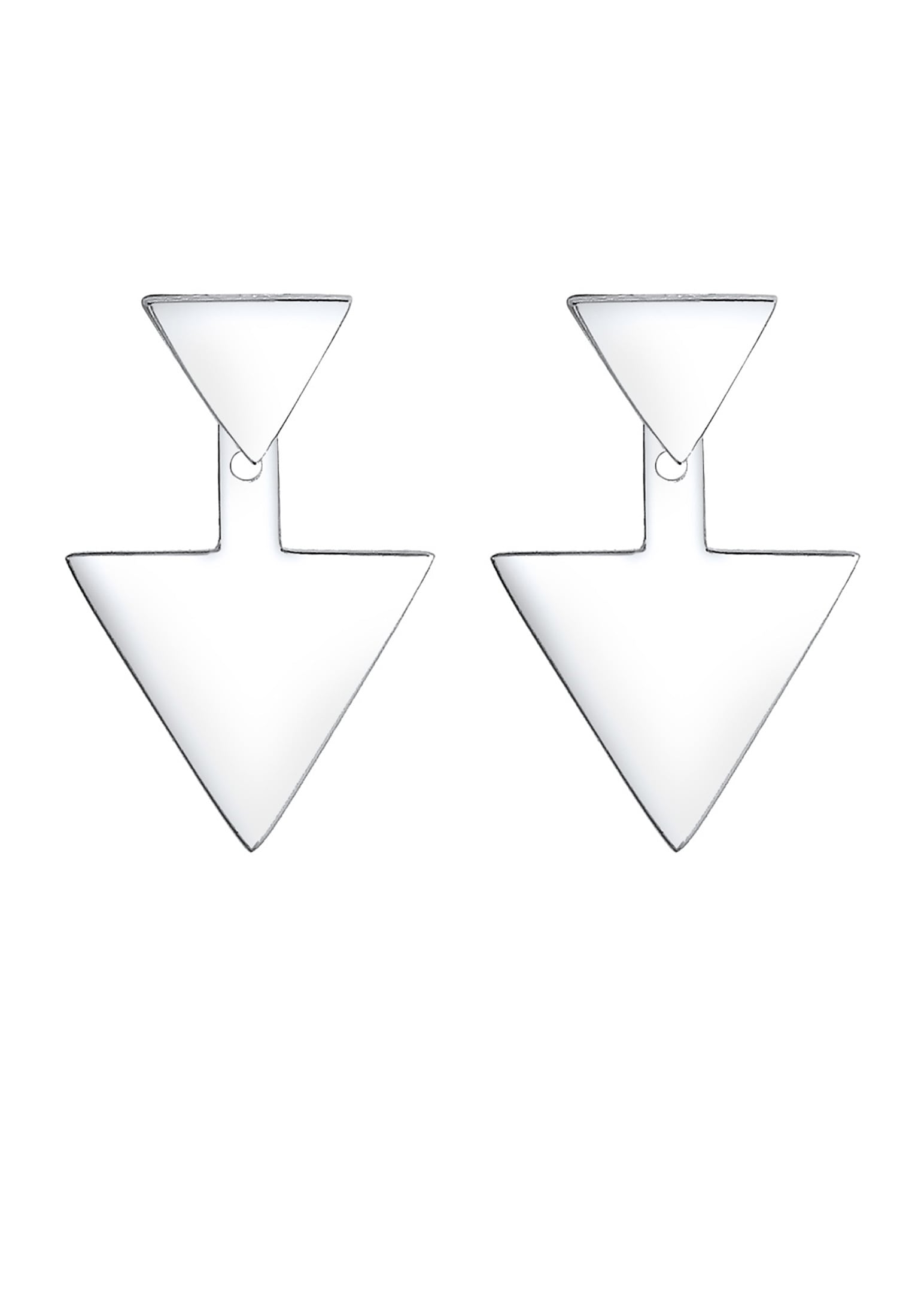Elli Paar Ohrhänger »Ohrringe Earjacket Dreieck Geo 925 Sterling Silber«