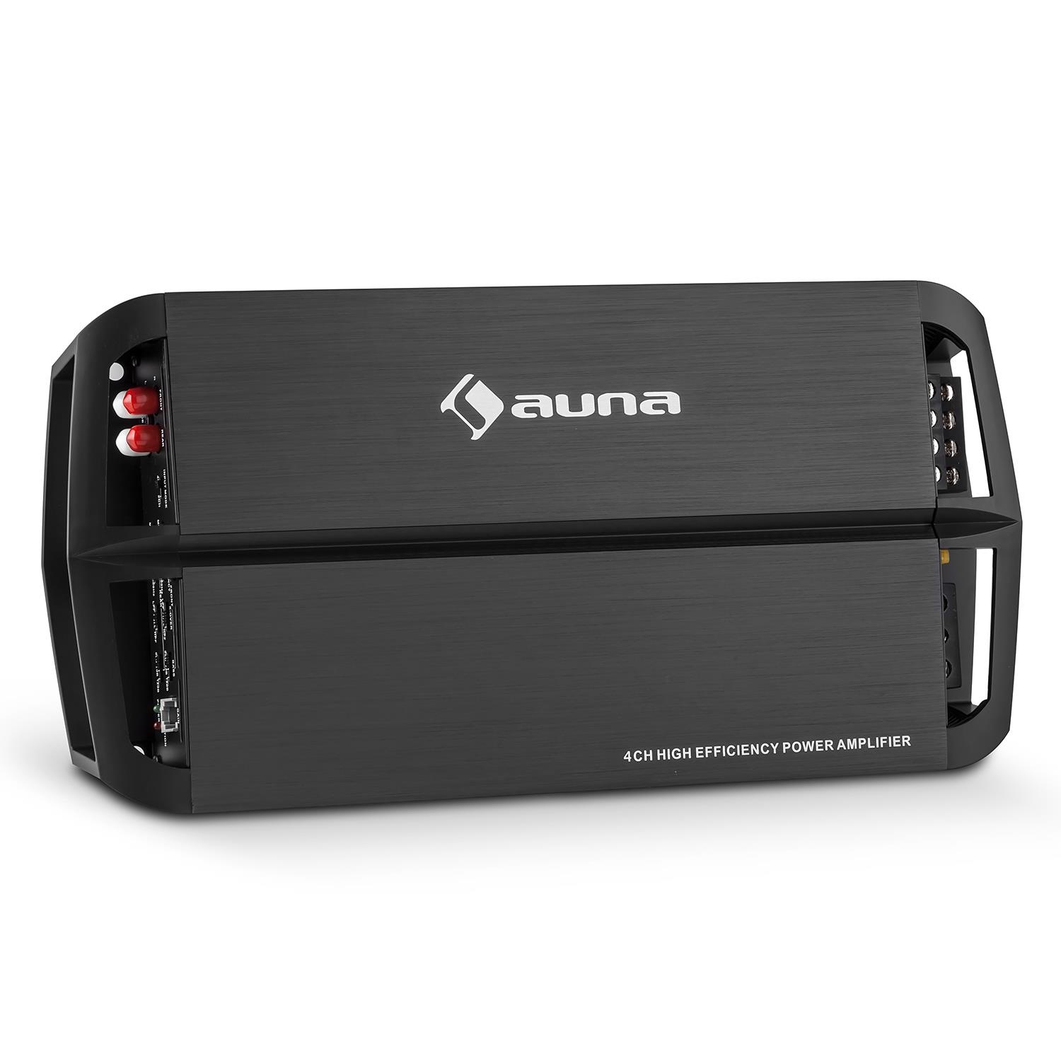 Auna 4-Kanal Auto-Endstufe 360W Class A/B Verstärker Fernbedienung »AMP 490«
