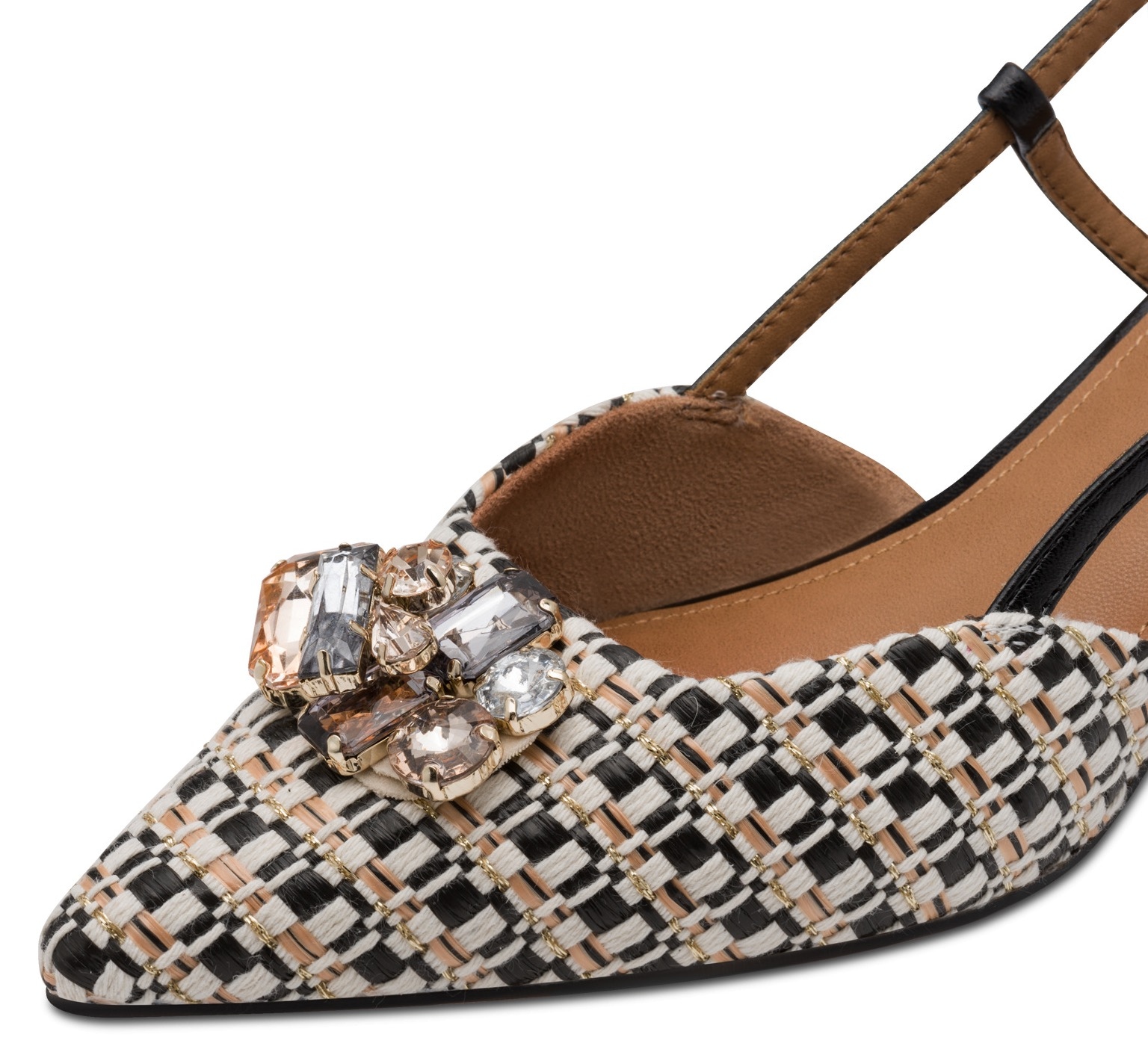 Tamaris Slingpumps  , Trichterabsatz, Businesschuh, Festtagsschuh, glänzende Schmucksteine