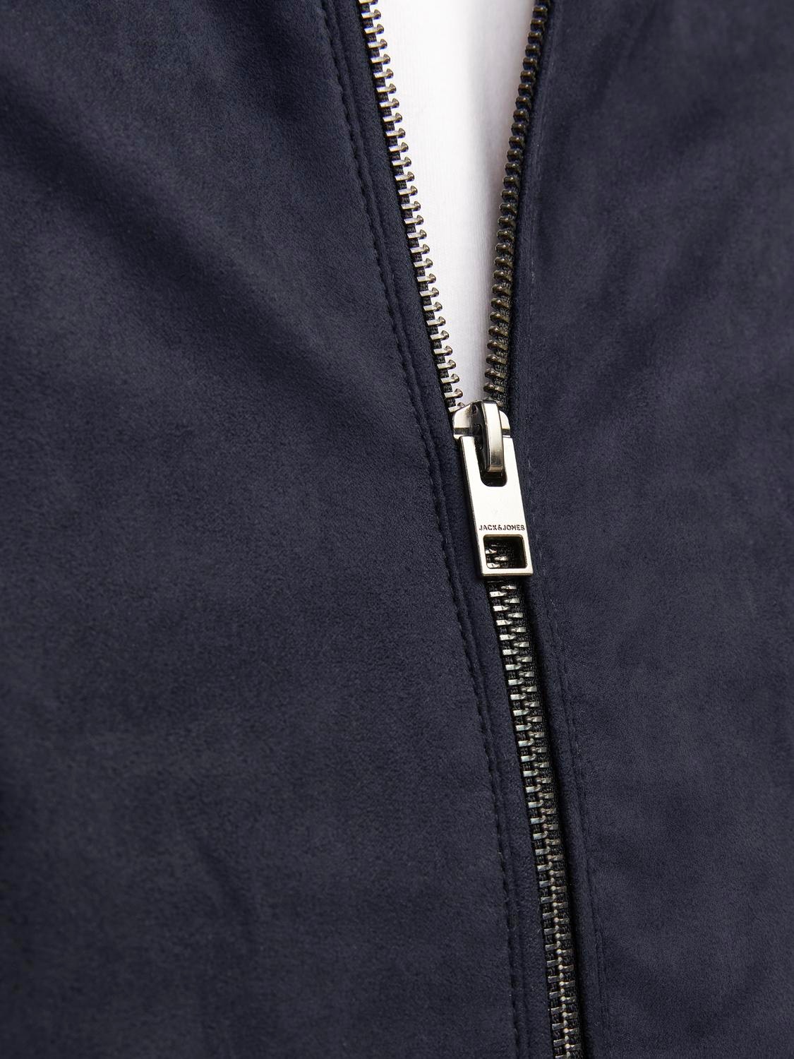 Jack & Jones Lederimitatjacke »JJEDYLAN CLEAN JACKET NOOS«, ohne Kapuze, mit Bandkargen