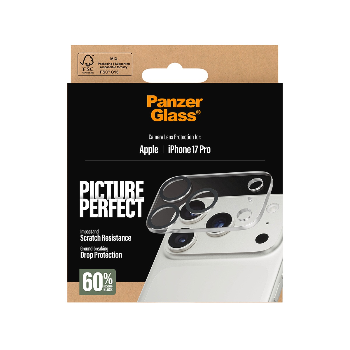 CARE by PanzerGlass Kameraschutzglas »PicturePerfect Camera Lens Protector« für Apple iPhone 17 Pro Kameraschutz,Linsenschutz,Objektivschutz, kratz- & stoßfest