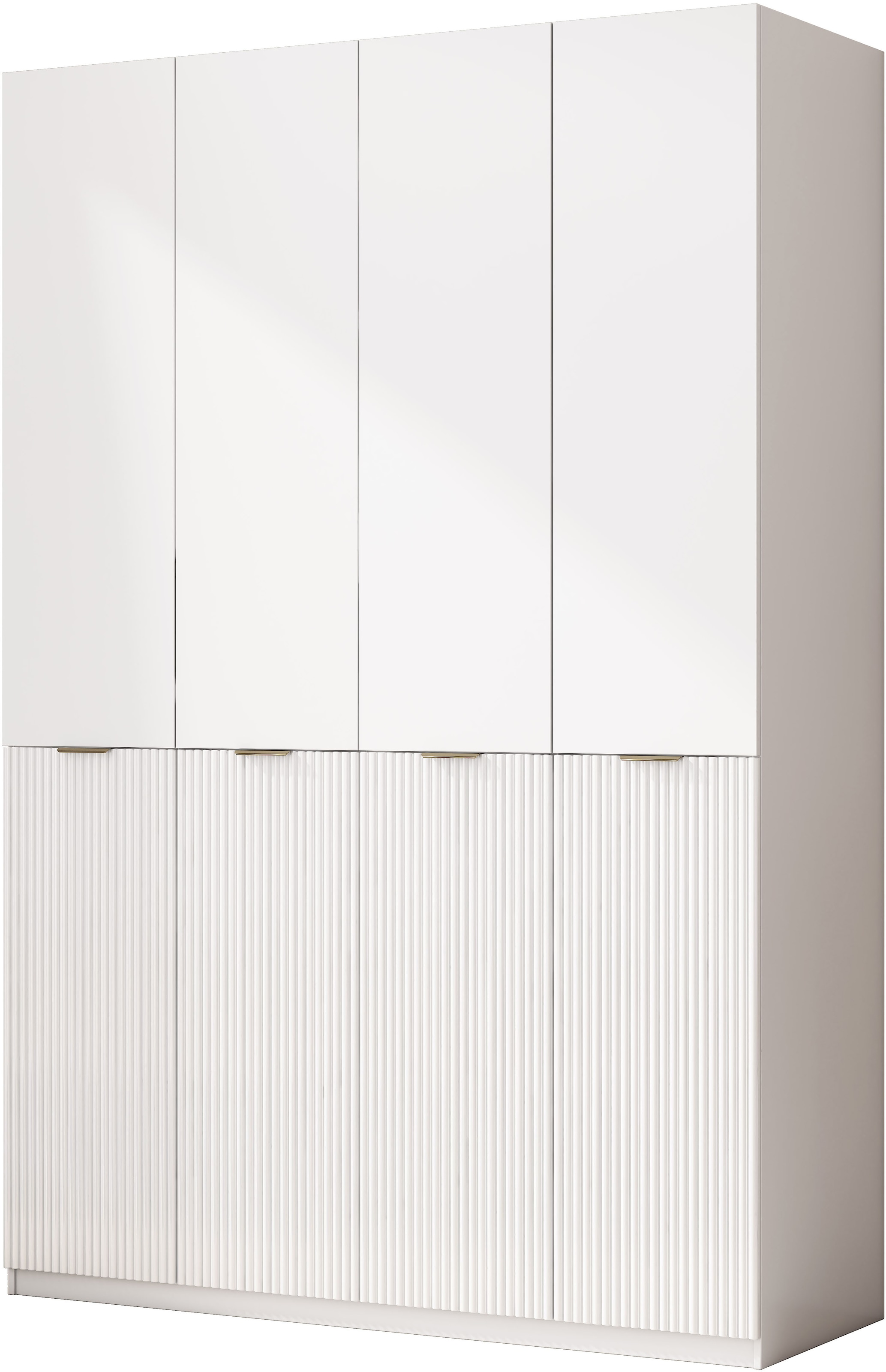 OTTO home Kleiderschrank »Jorella Schlafzimmerschrank Garderobe mit Softclose« eleganter Schlafzimmerschrank Rillendesign Trend Breite 161cm