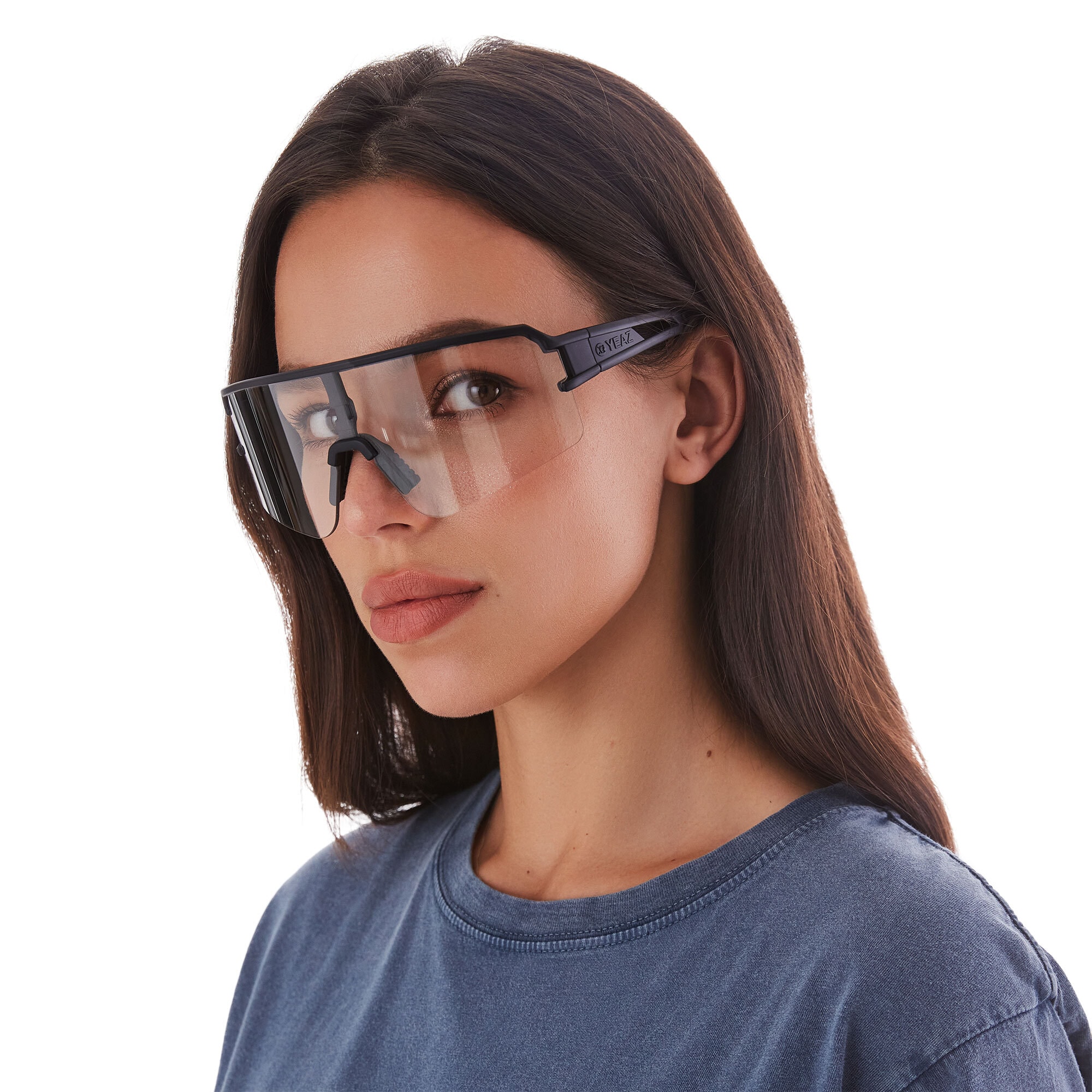 YEAZ Sonnenbrille »Sport-Sonnenbrille weiß/transparent SUNSPOT«