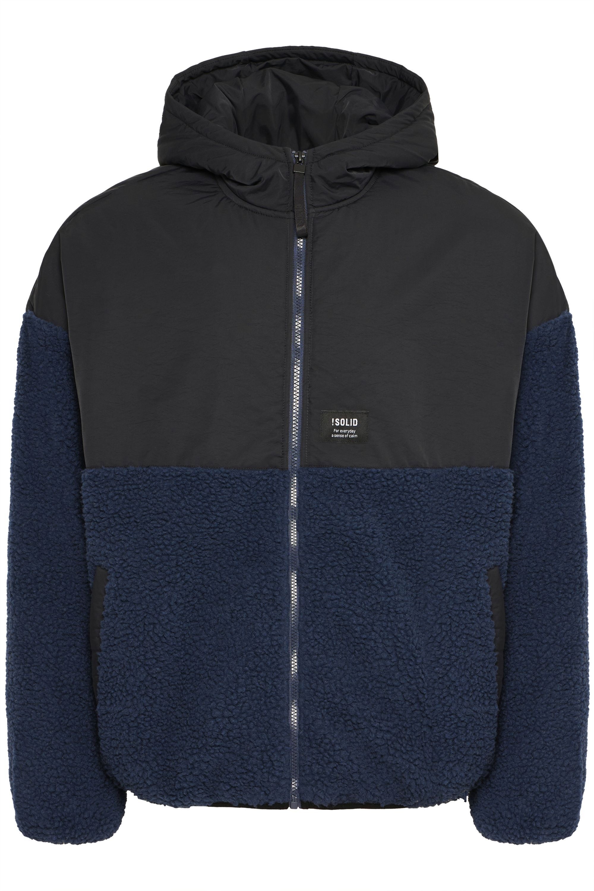 !Solid Fellimitatjacke »Fellimitatjacke SDMark«, mit Kapuze