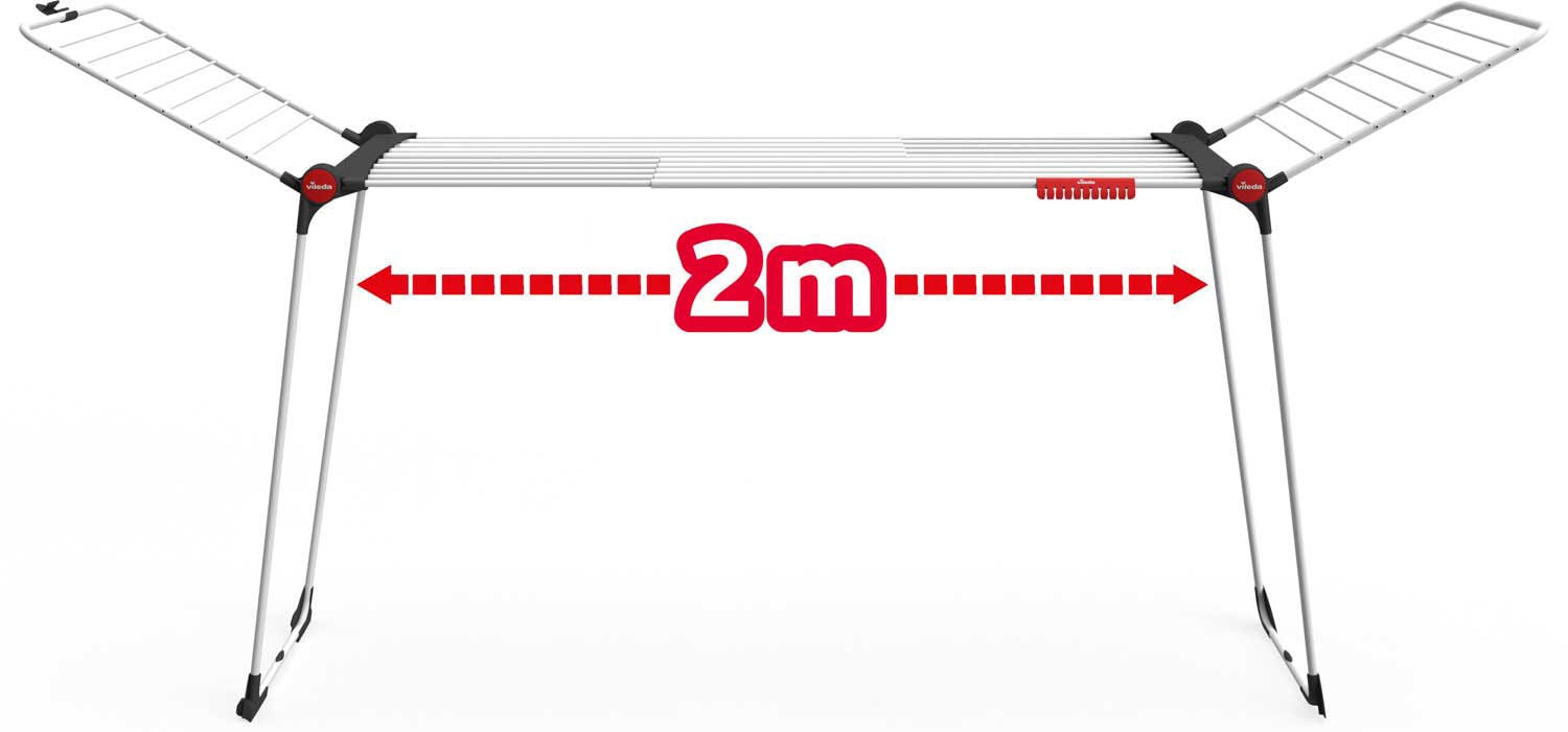 Vileda Flügelwäschetrockner »INFINITY flex«, (Packung), ausziehbarer Wäscheständer