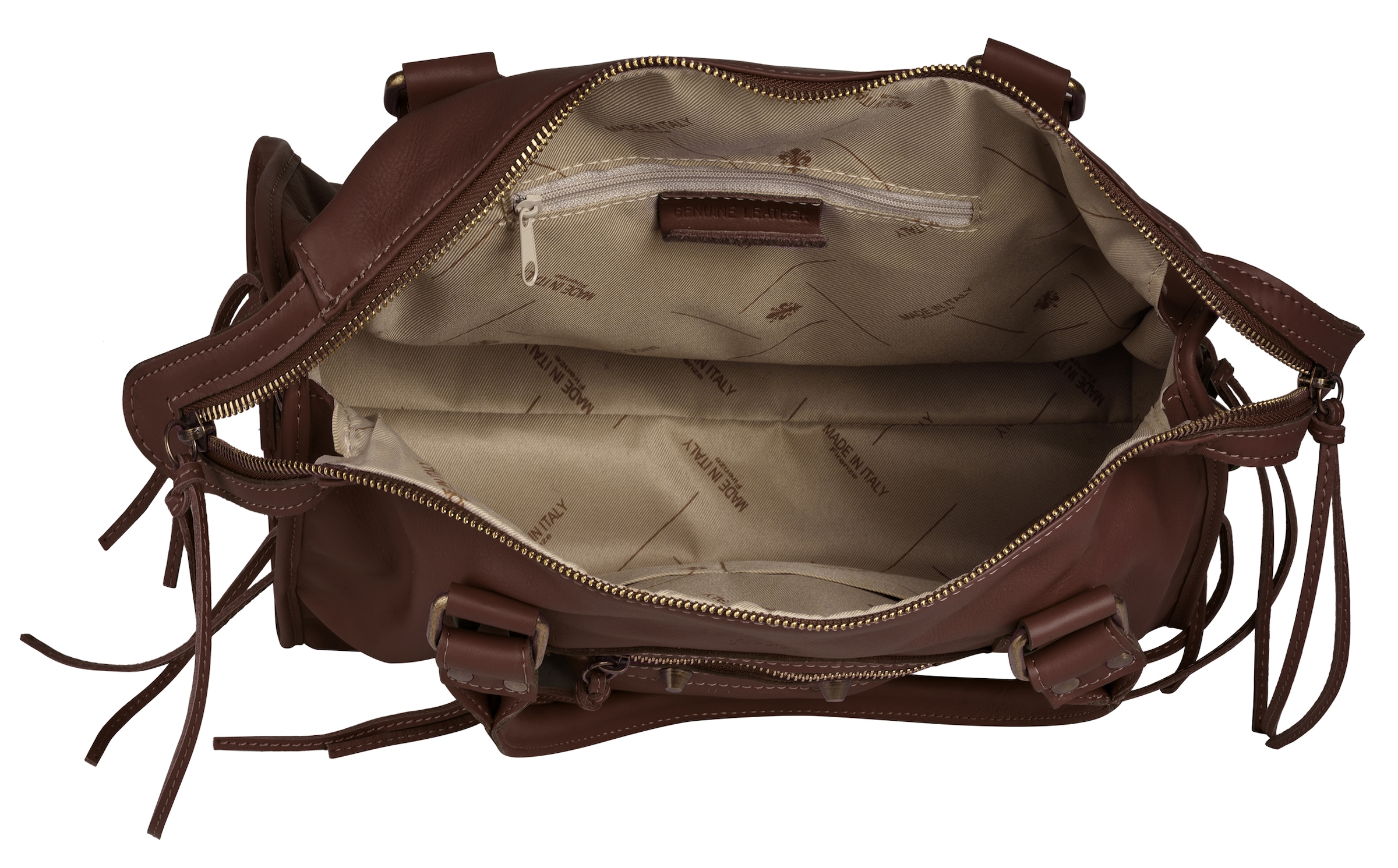 forty° Shopper, echt Leder, Made in Italy