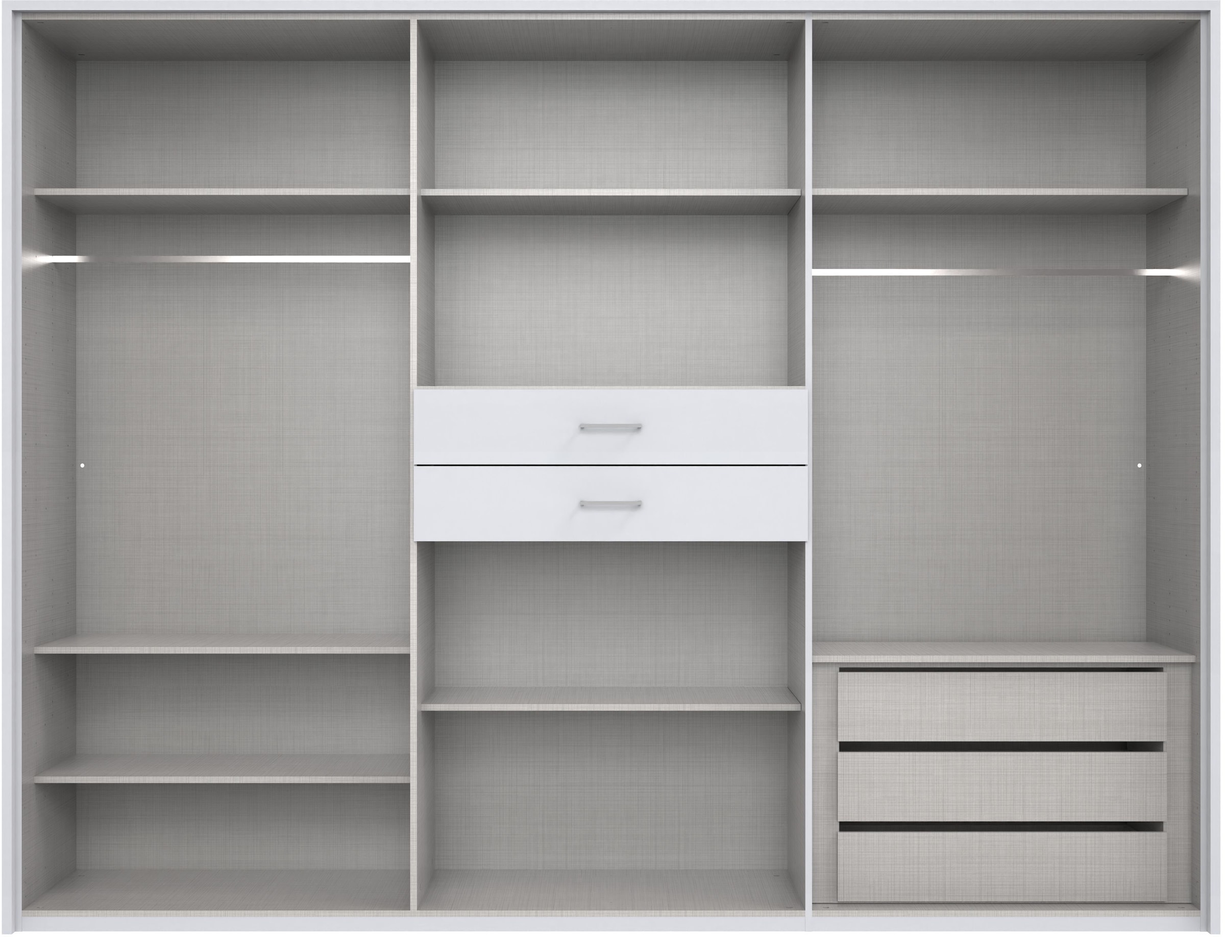 Wimex Kleiderschrank »Diver Drehtürenschrank mit Spiegel, 180, 225 o. 270cm breit«, Bestseller Schlafzimmerschrank wahlweise 3 Innenausstattungen