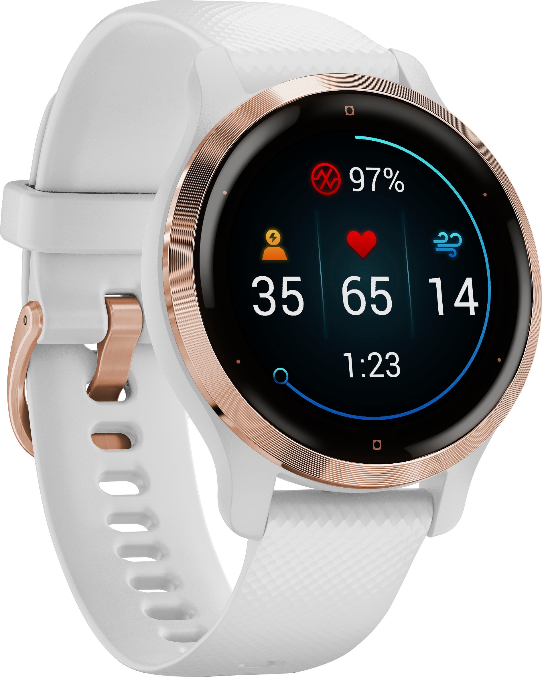 Garmin Smartwatch »Venu 2S«, (2,8 cm / 1,1 Zoll), 8 GB, 25 vorinstallierten Sport-Apps)
