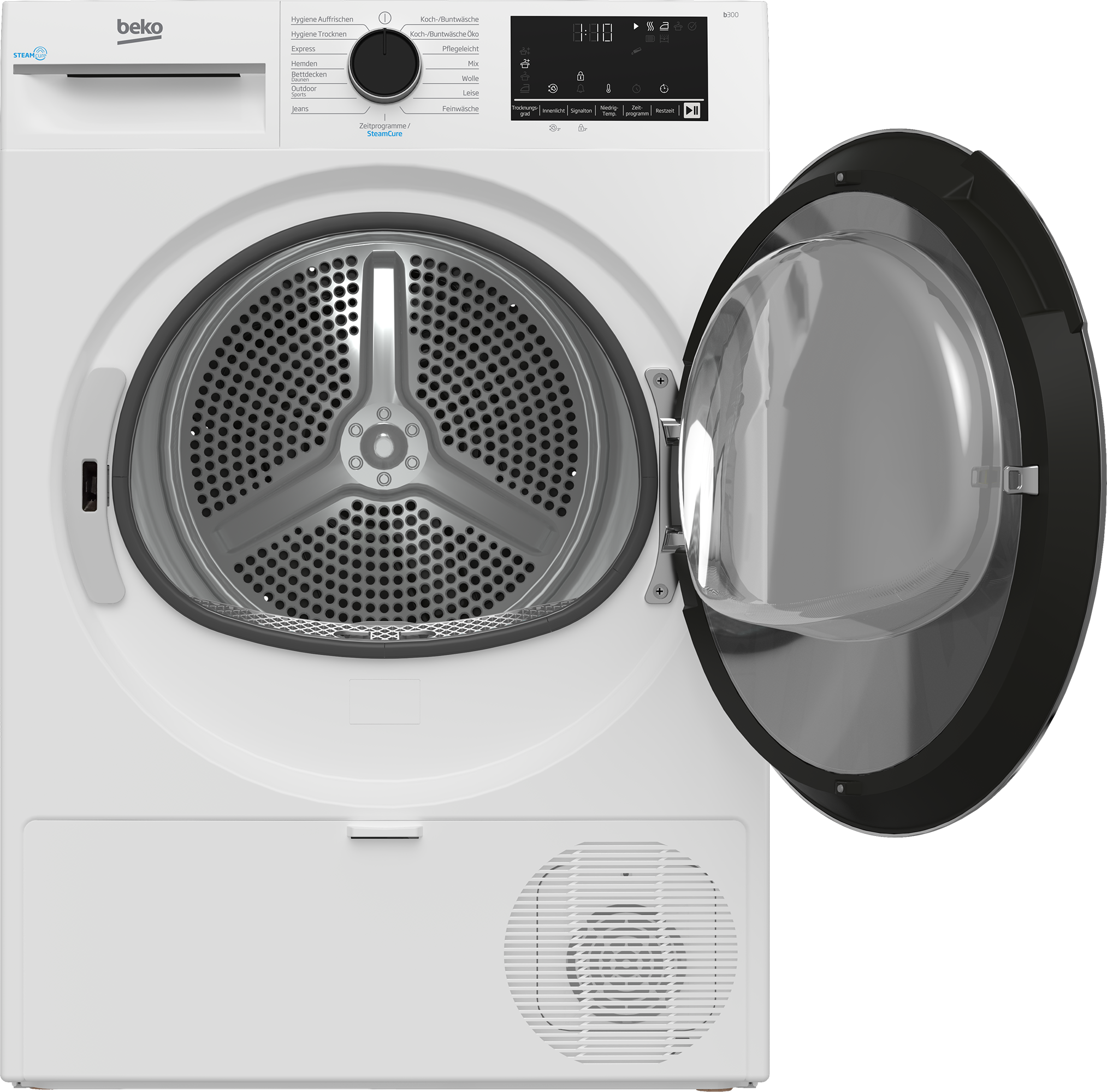 BEKO Wärmepumpentrockner »B3T4224SD« Mit 62 dB trocknet das Gerät leise und schont die Wäsche.