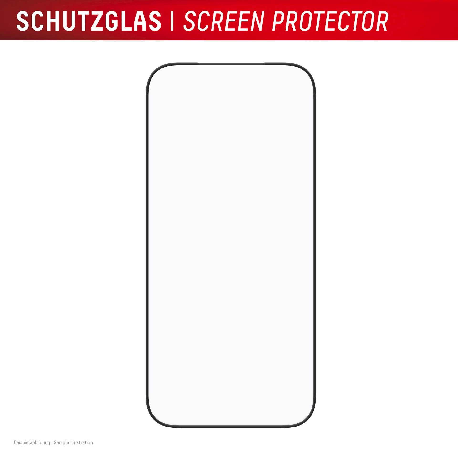 Displex Displayschutzglas »Premium Glass Screen Protector mit EASY-ON MountMaster« für Apple iPhone 17 Pro Displayschutzfolie, Schutzfolie, Bildschirmschutz, kratz- & stoßfest