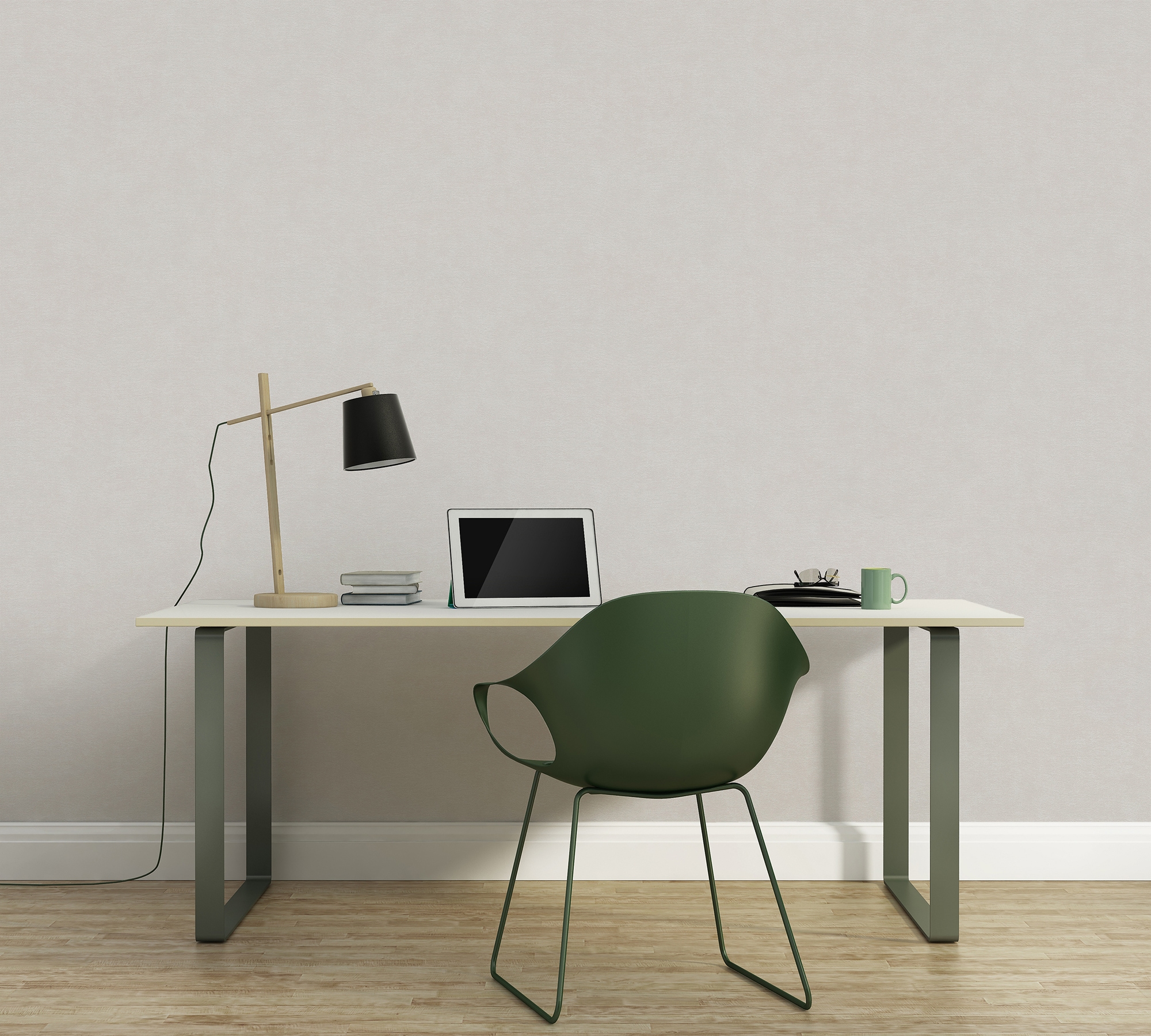 A.S. Création Vliestapete »Casual Living einfarbige Tapete Unitapete mit Struktur Landhaus« matt strukturiert Vliestapete Uni für Schlafzimmer Küche Wohnzimmer Uni Design modern