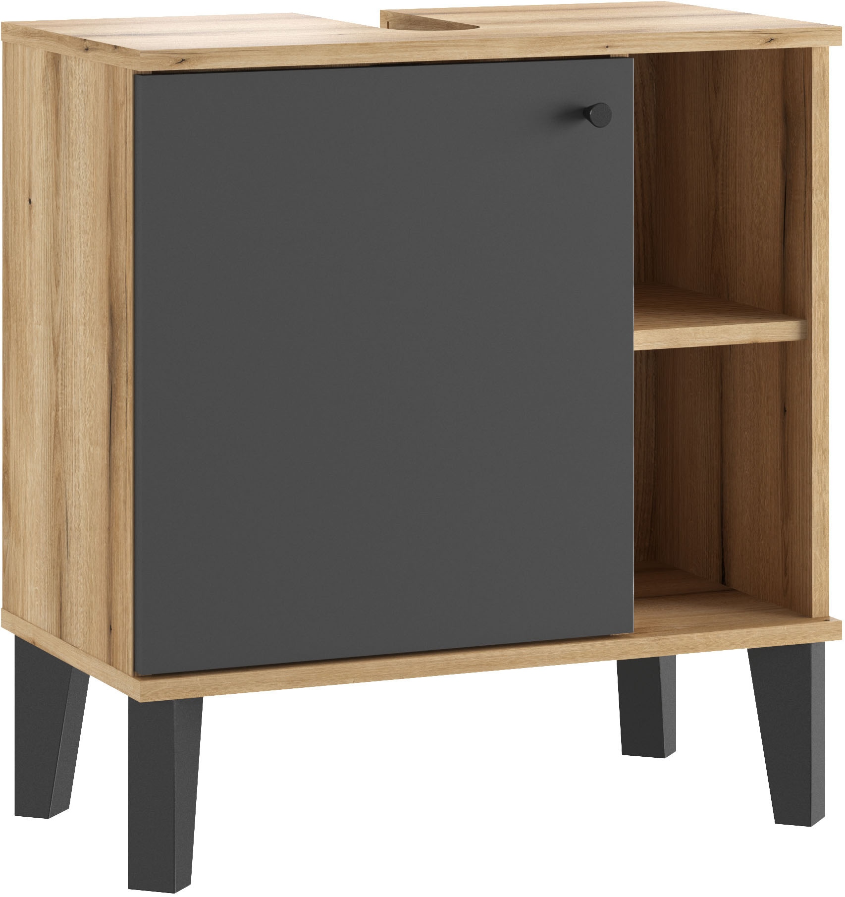 INOSIGN Waschbeckenunterschrank »Oslo, Waschtisch mit Knopfgriff, Badschrank im...