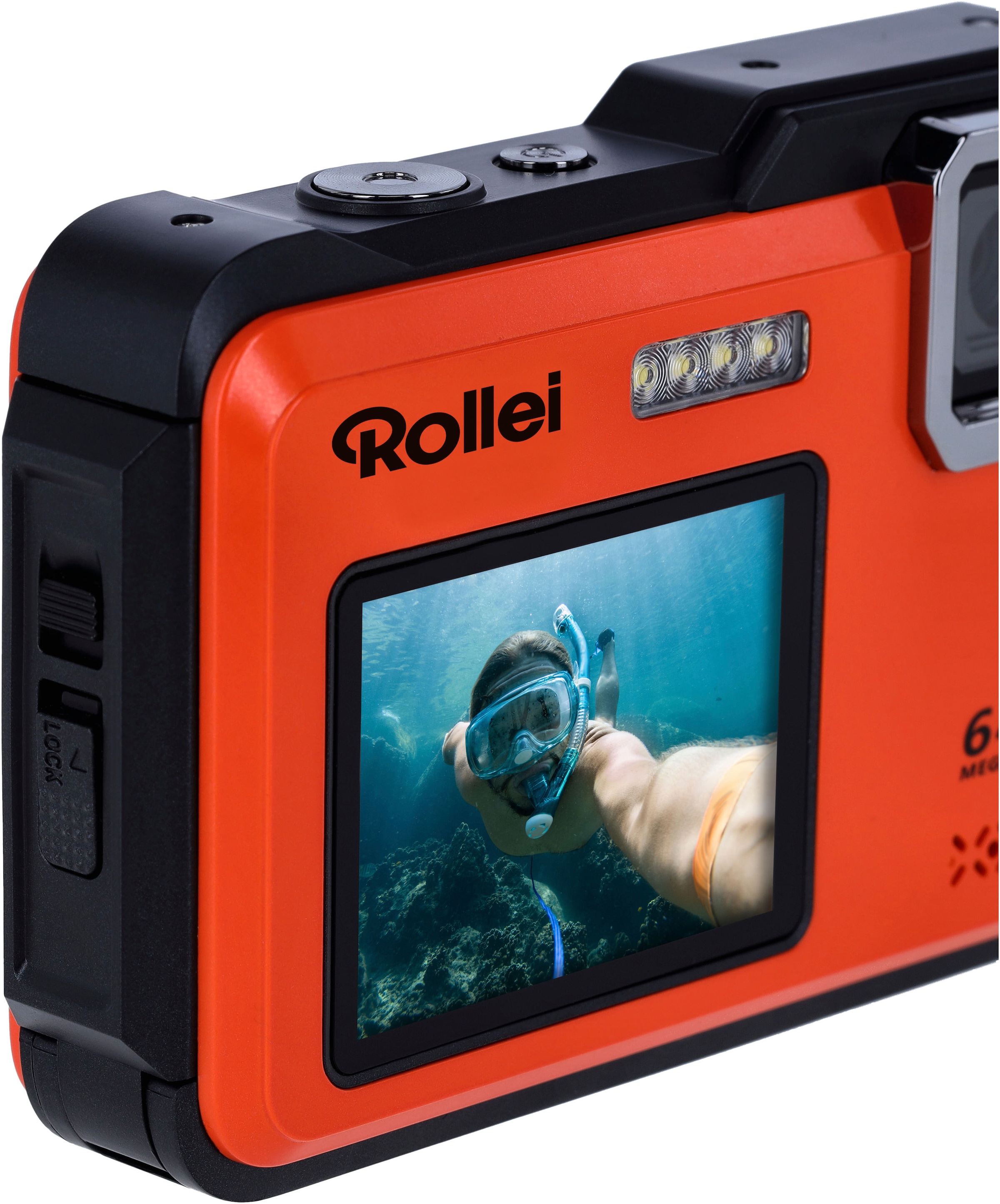 Rollei Kompaktkamera »Sportsline 64 Selfie«, 64 MP