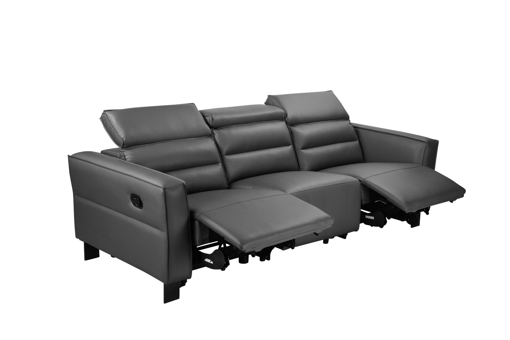 Places of Style 3-Sitzer »Carpari, 224cm, manuelle od. elektrische Relaxfunktion in 2 Sitzen«, mit USB-A/C, Kopfteilverstellung, Echtleder, Kunstleder, Webstoff
