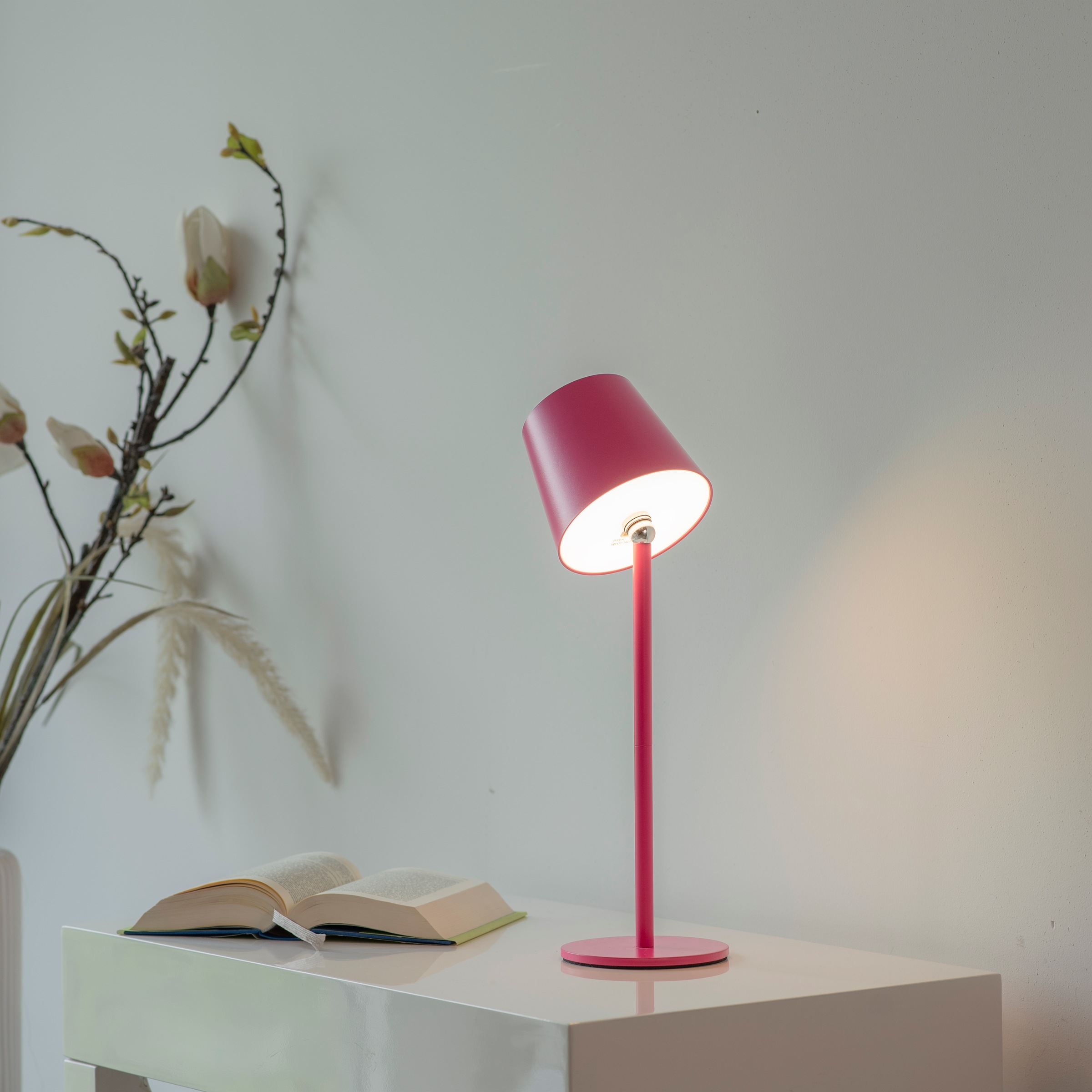 JUST LIGHT Tischleuchte »BOTERIA« LED-Board 1 Stk. Warmweiß LED, dimmbar über Touchdimmer, Memory, nach Trennung vom Netz, IP54