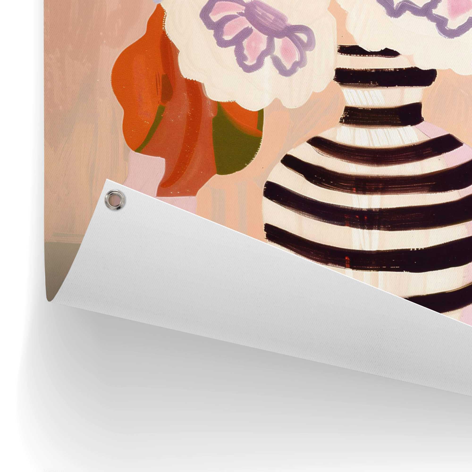 Reinders! Poster »Black White Striped Vase«