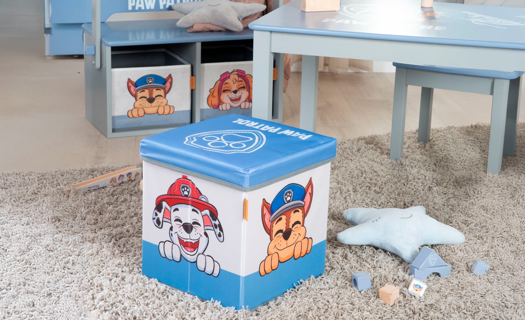 roba® Kindersitzgruppe »Paw Patrol«, (Set), mit Tisch und Sitzhocker