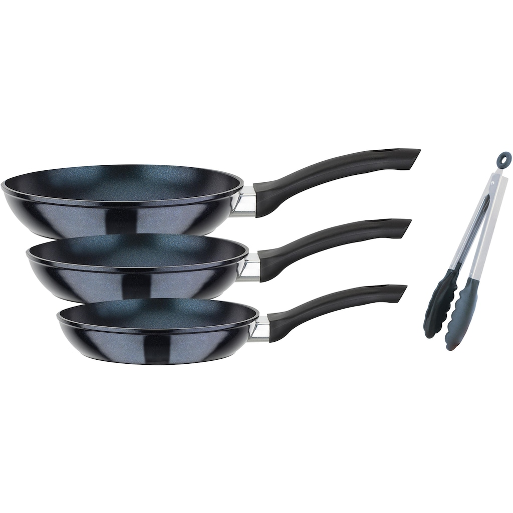 GSW Pfannen-Set »Temptura Plus«, Aluminium, (Set, 3 tlg., 1x Bratpfanne Ø 20 cm, 1x Bratpfanne Ø 24 cm, 1x Bratpfanne Ø 28 cm)