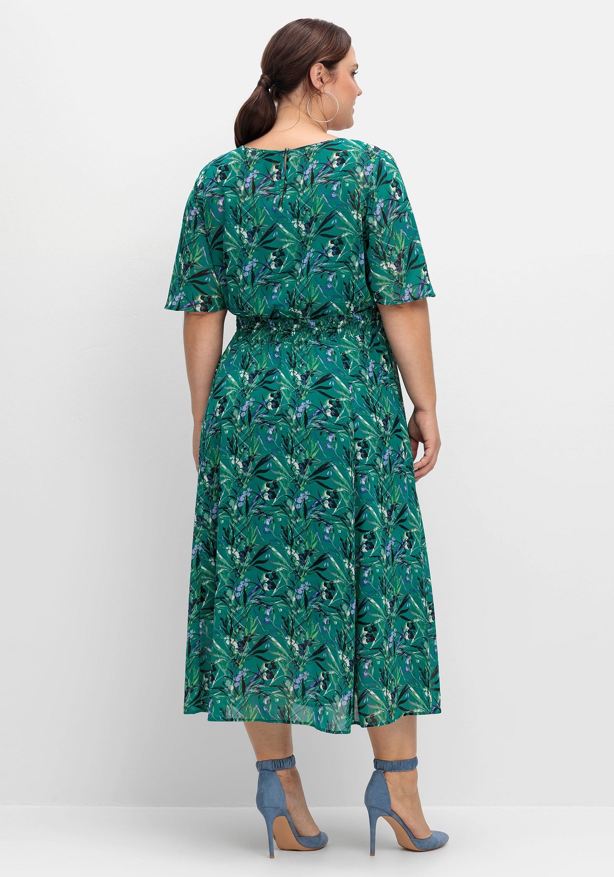Sheego Abendkleid »Abendkleid aus Chiffon, mit Unterkleid«, aus Chiffon, mit Unterkleid