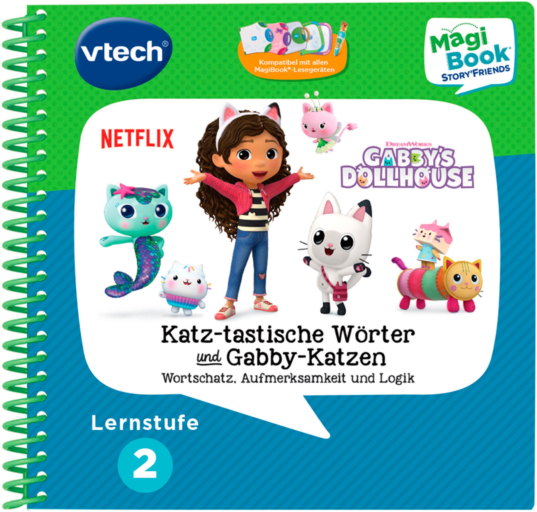 Vtech® Kinderbuch »MagiBook Lernstufe 2 - Gabby's Dollhouse« inkl. Story'Friend Lernfigur