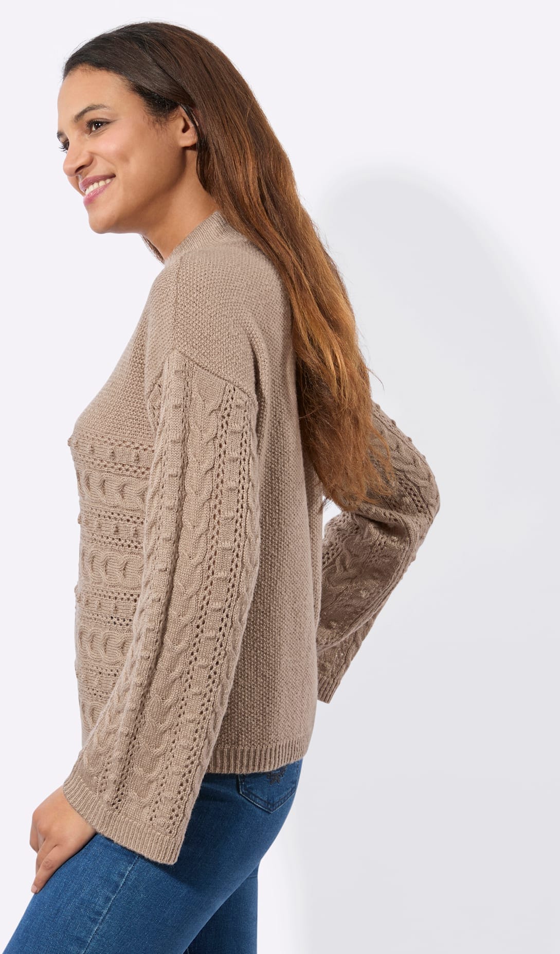 Inspirationen Stehkragenpullover »Pullover«