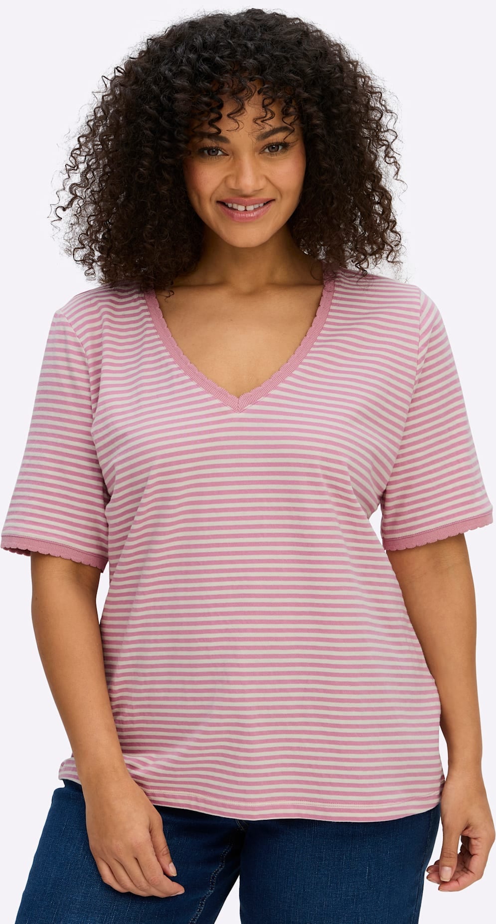 Sheego Kurzarmshirt »Shirt« 1