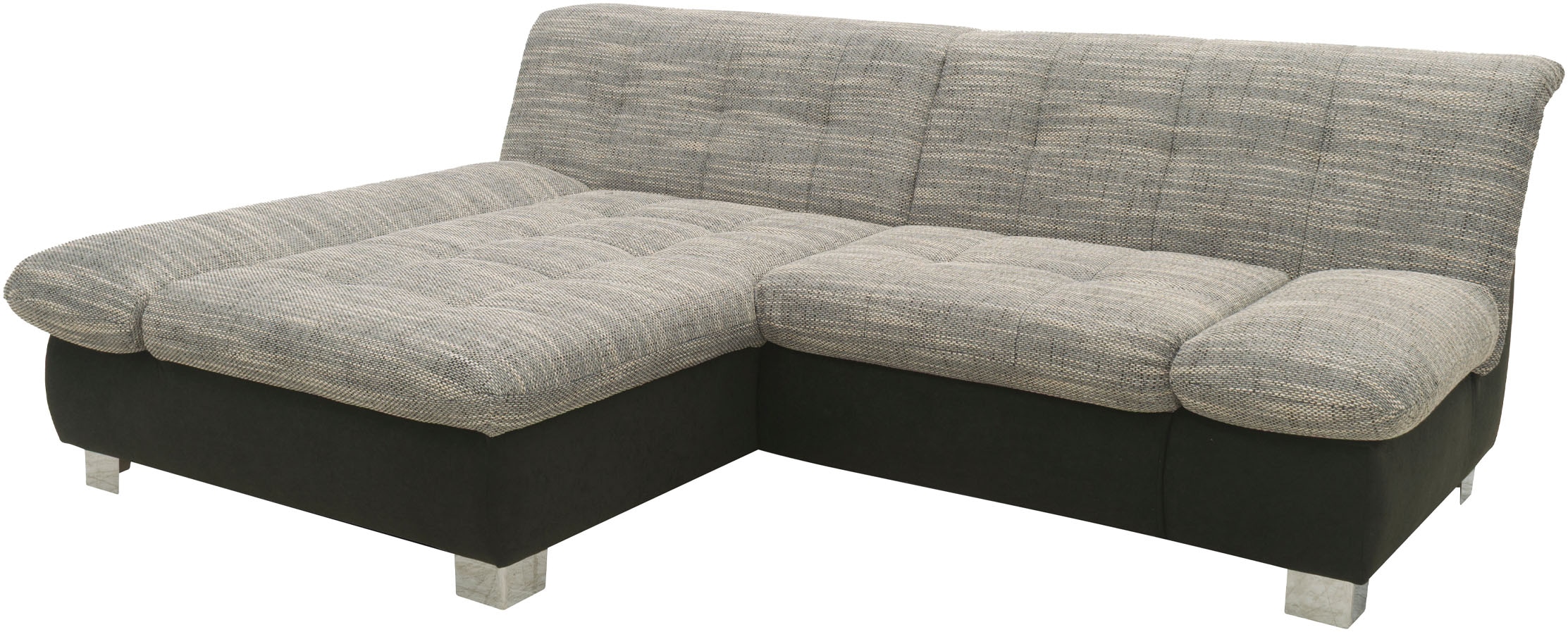 DOMO collection Ecksofa »100031 234x157 cm, kompakt, komfortabel & bequem, L-Form« whlw. mit Bettfunktion und Armteilverstellung