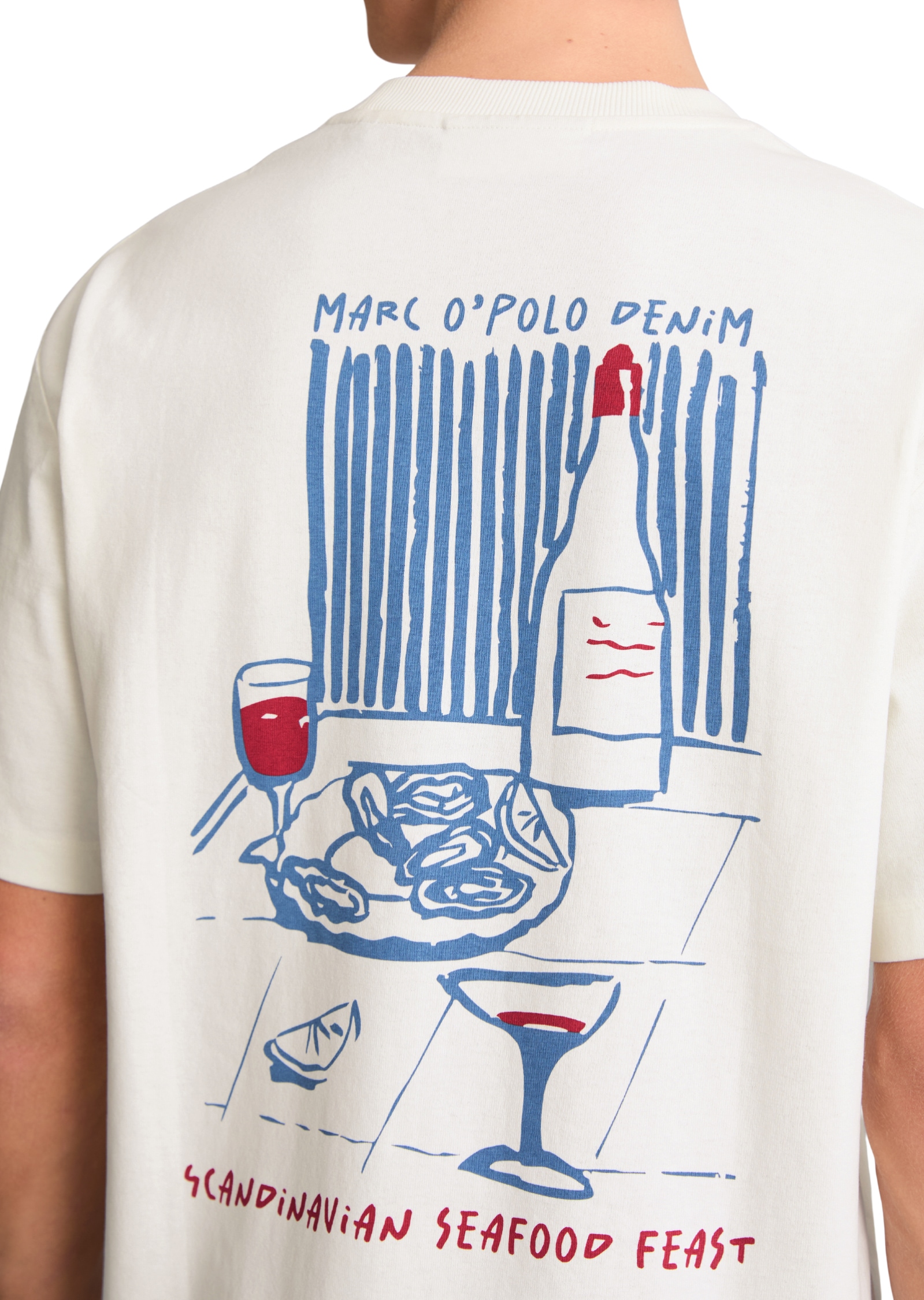 Marc O'Polo DENIM T-Shirt relaxed mit Rückenprint